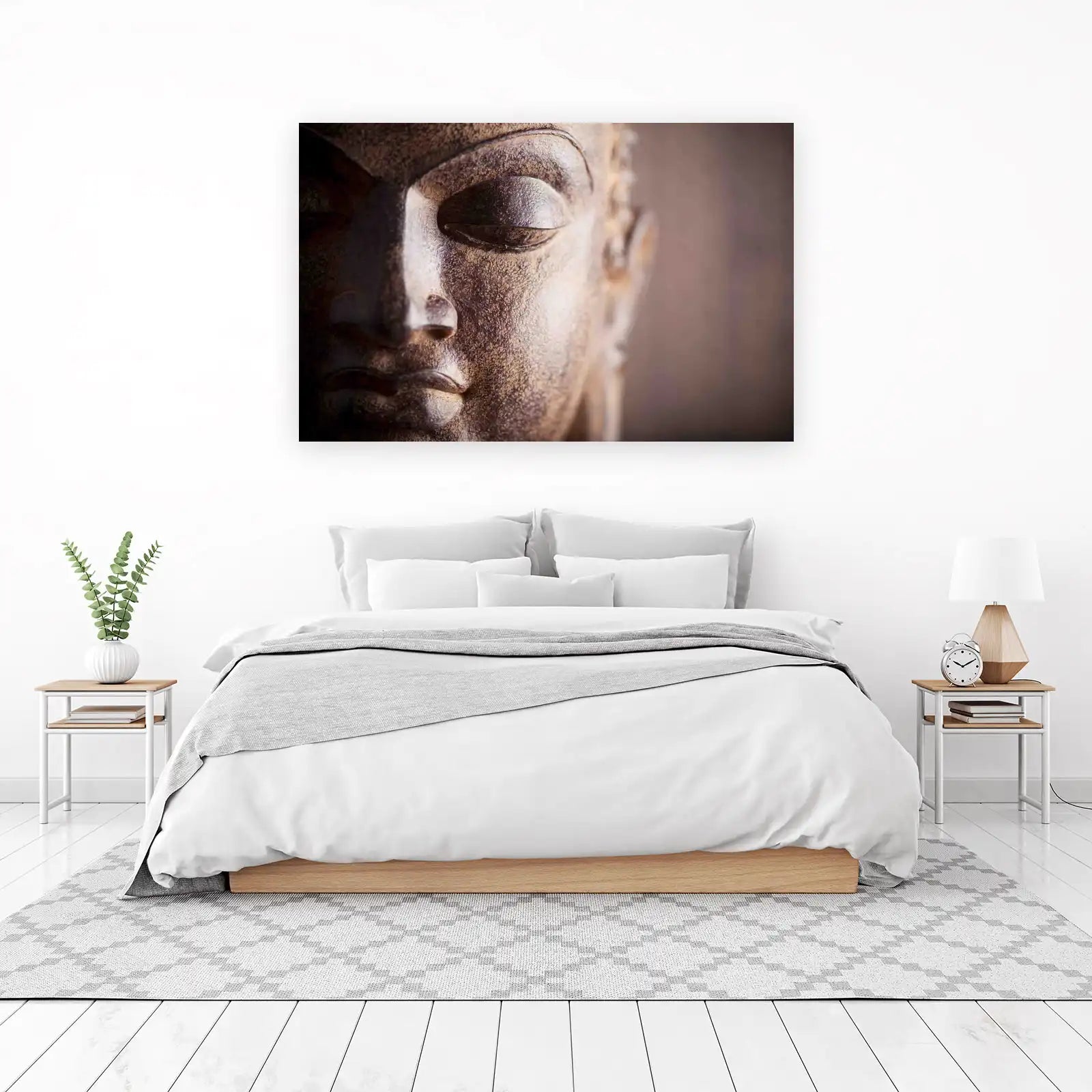 Serene Buddha Face Wall Art