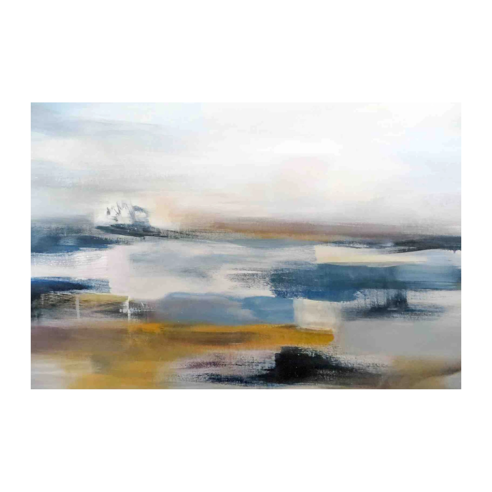 Serene Coastal Abstract Wall Art