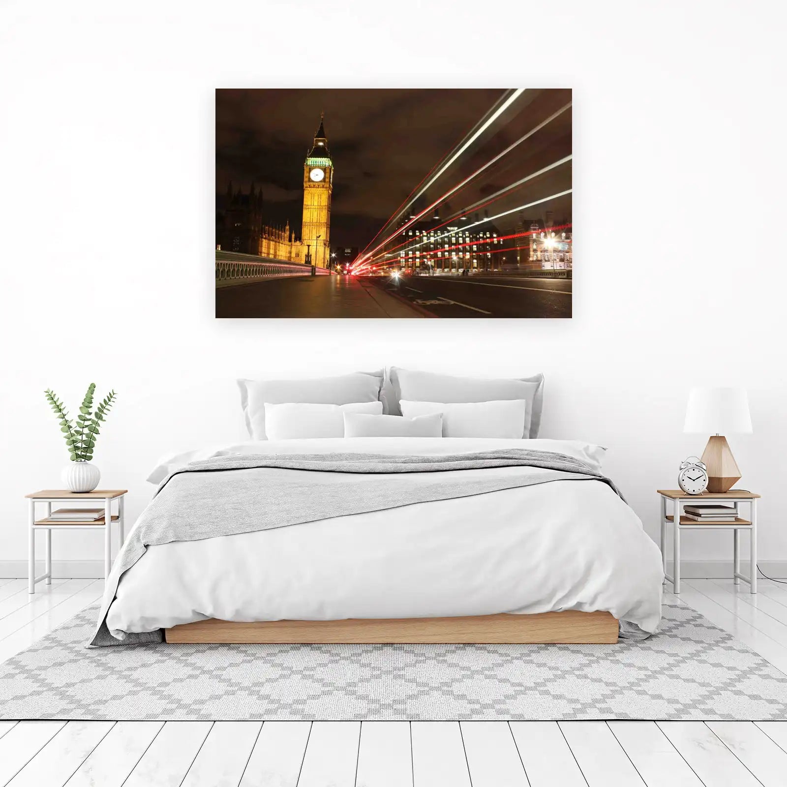 London Big Ben Night Lights Wall Art