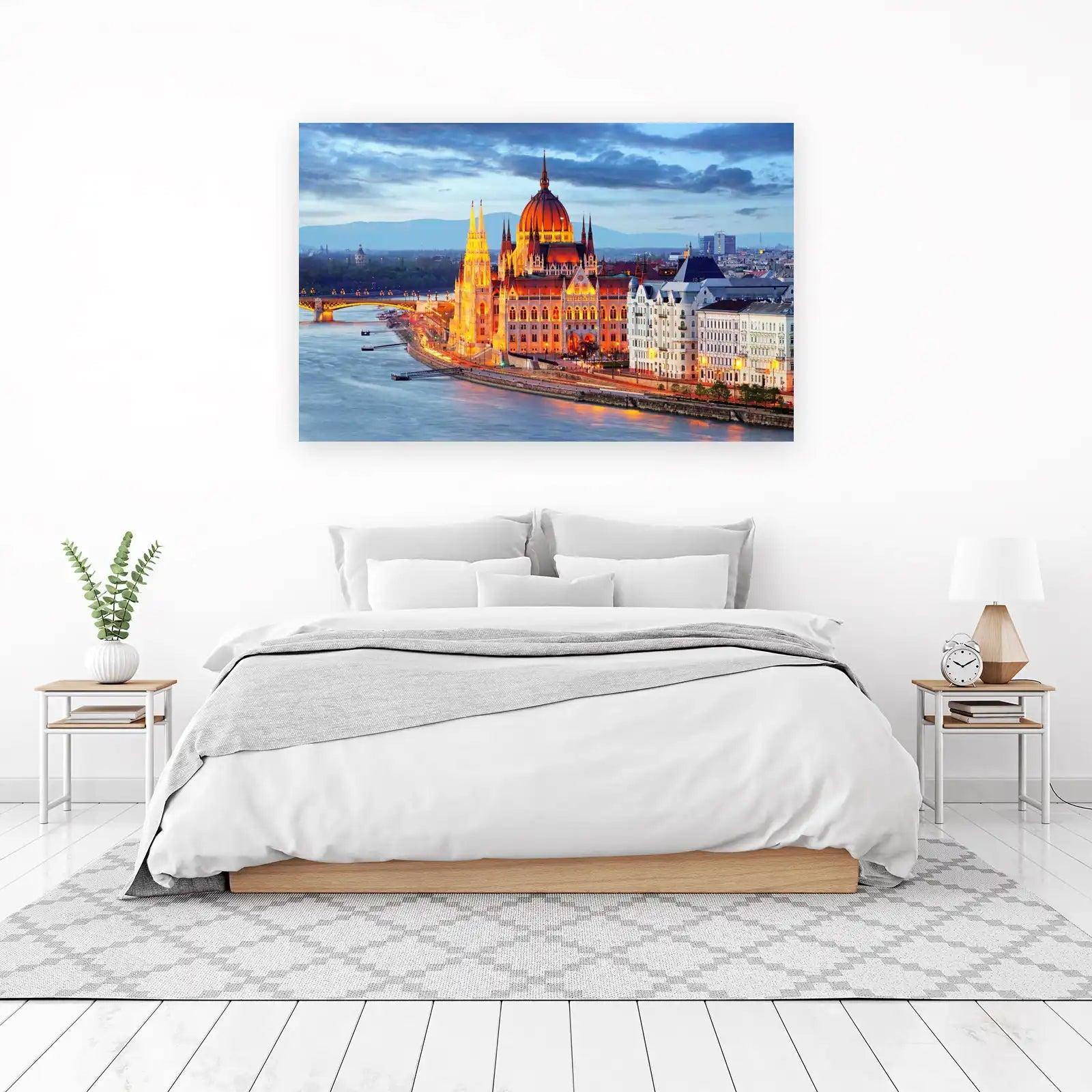 Budapest Parliament Glow Wall Art