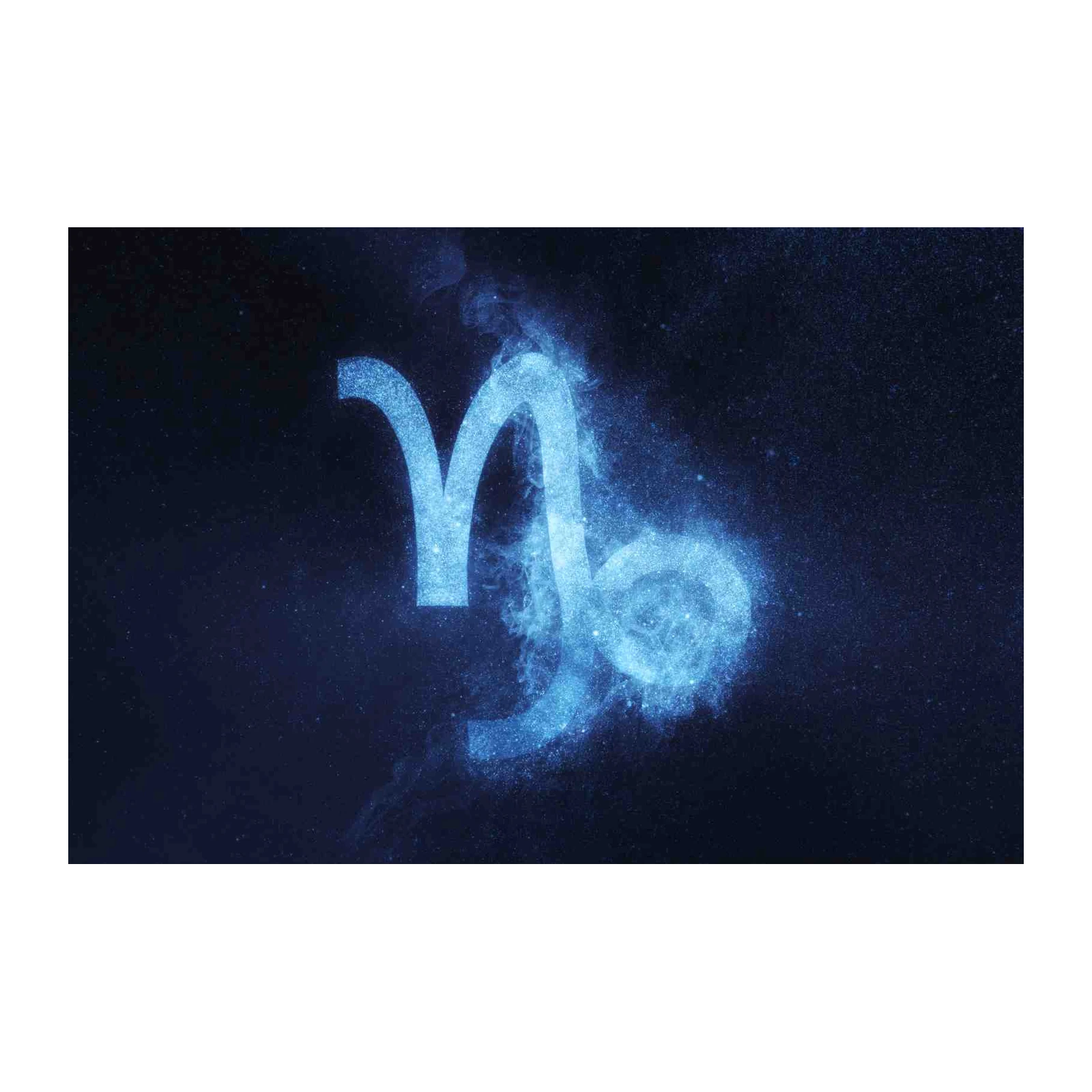 Cosmic Capricorn Zodiac Symbol Wall Art
