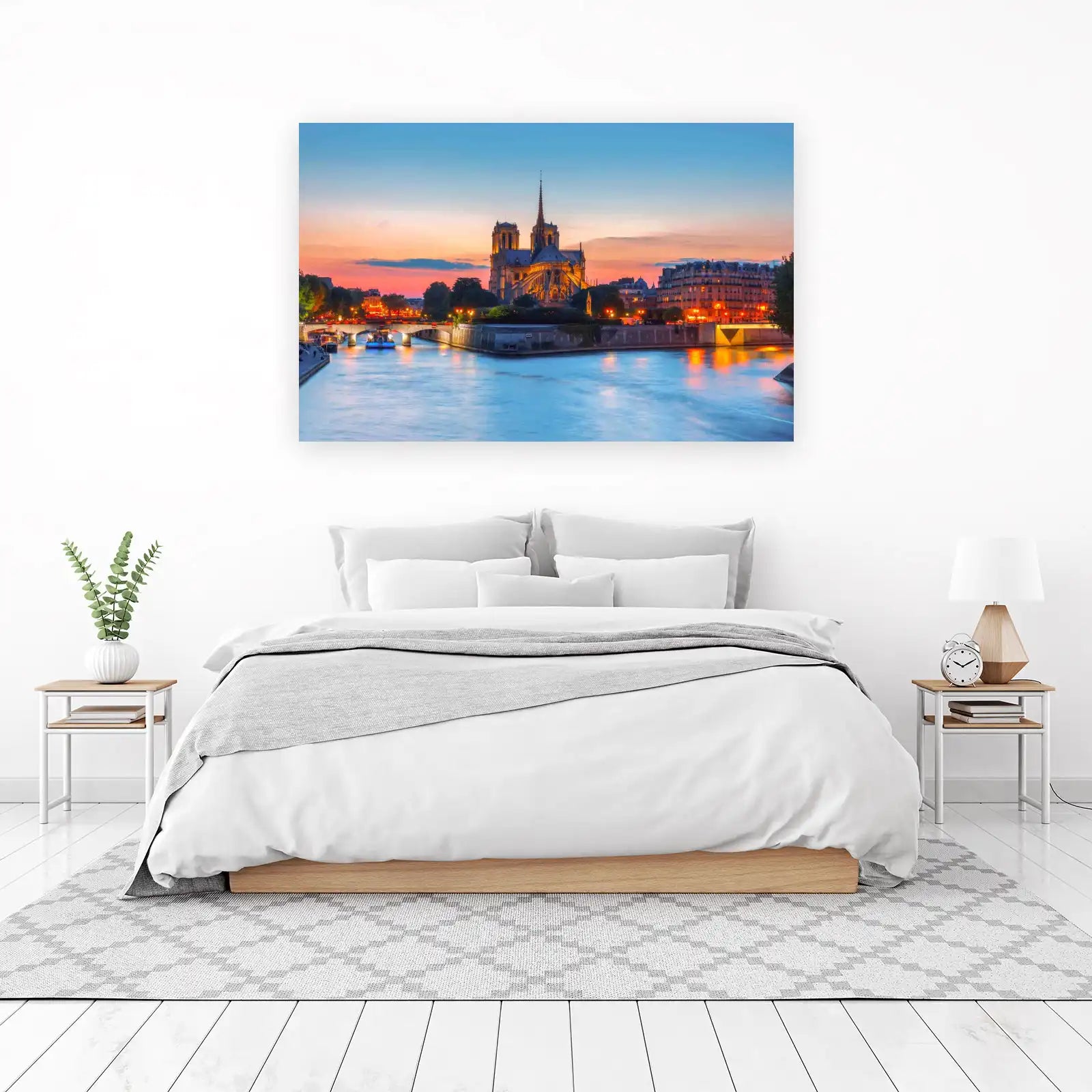 Parisian Sunset Notre Dame Wall Art