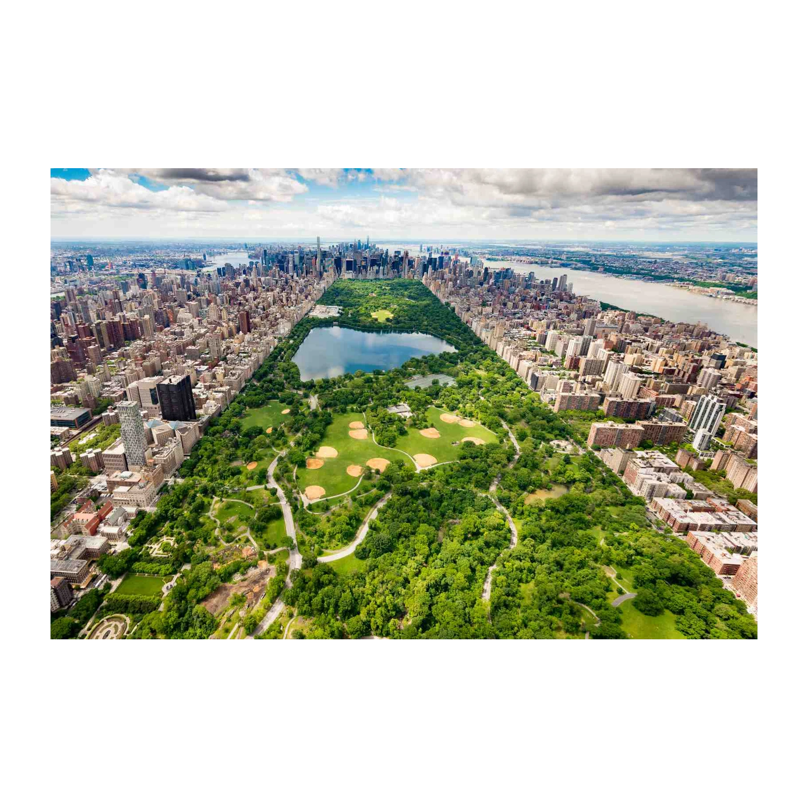 NYC Central Park Aerial View Wall Art