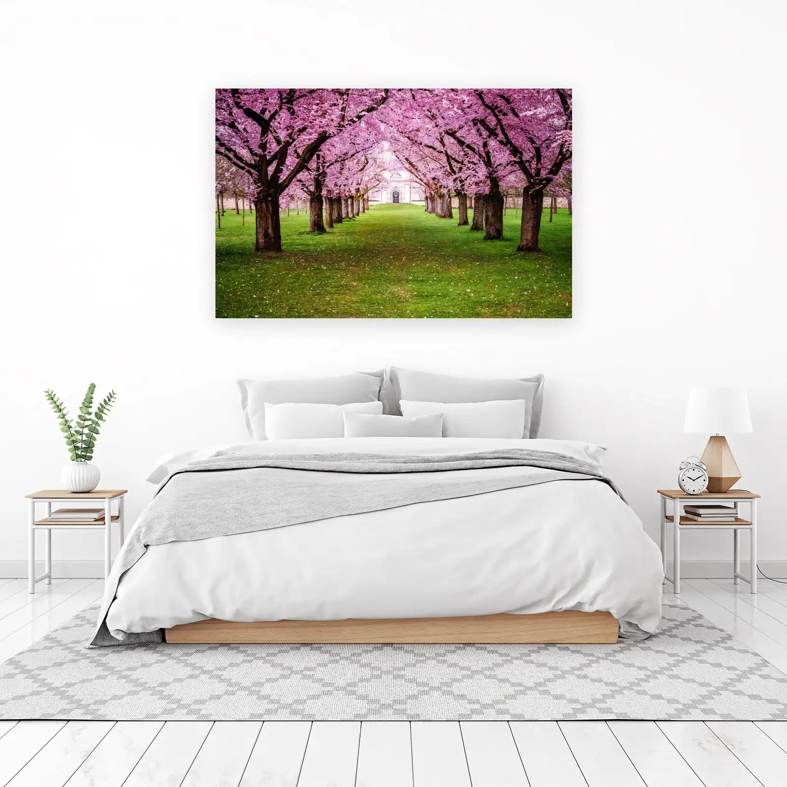 Enchanting Cherry Blossom Path Wall Art