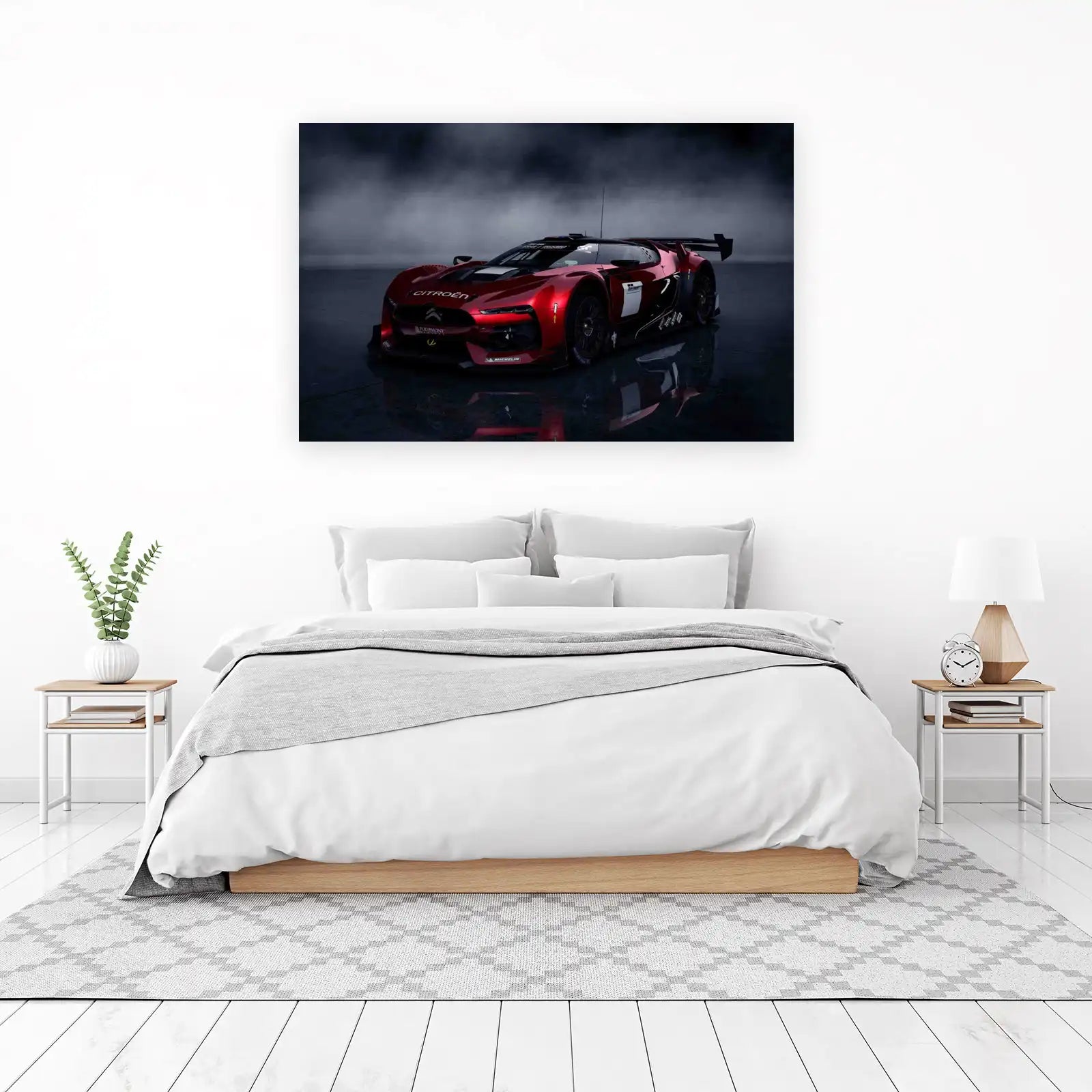 Red Racing Car Speed Wall Art