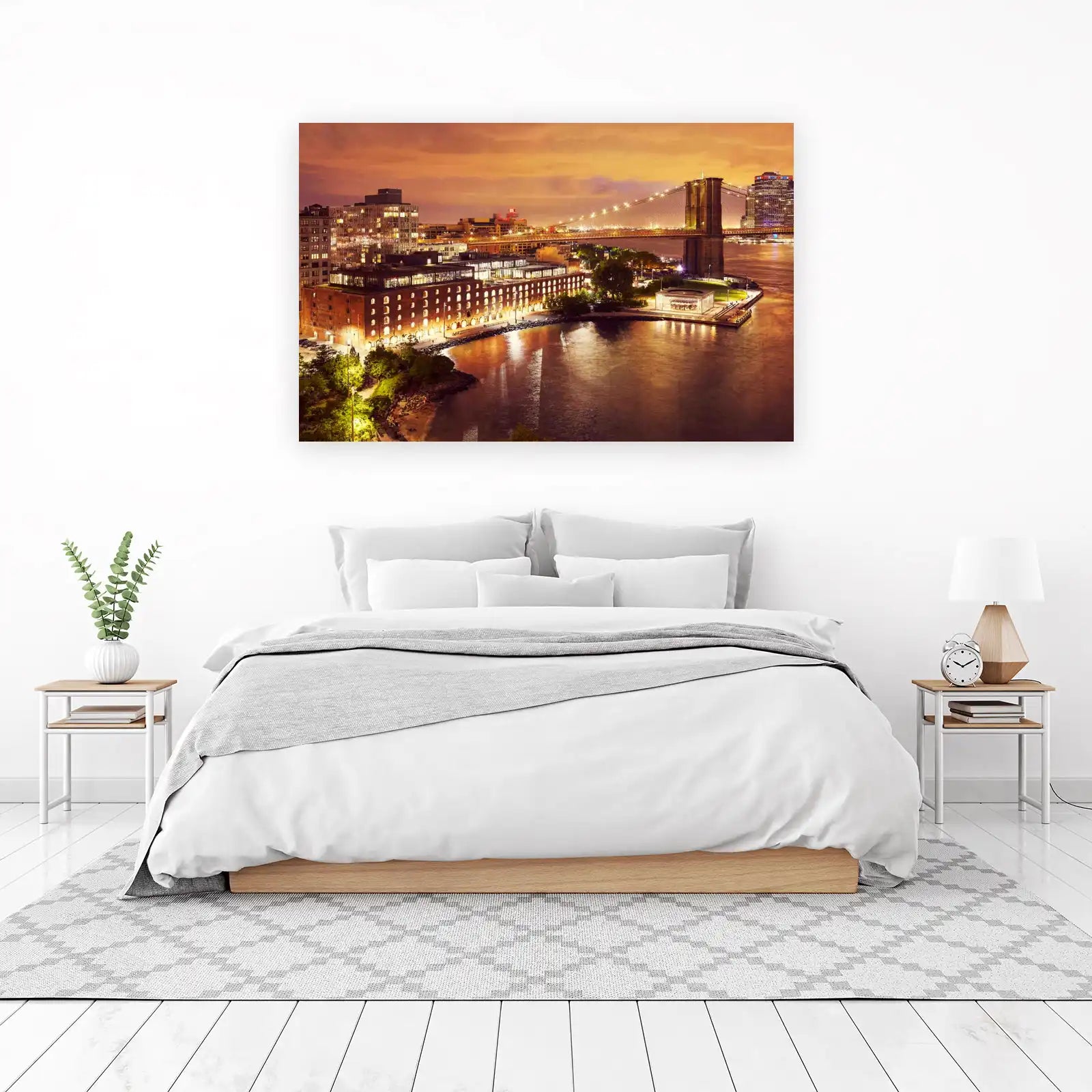 New York Brooklyn Bridge Cityscape Wall Art