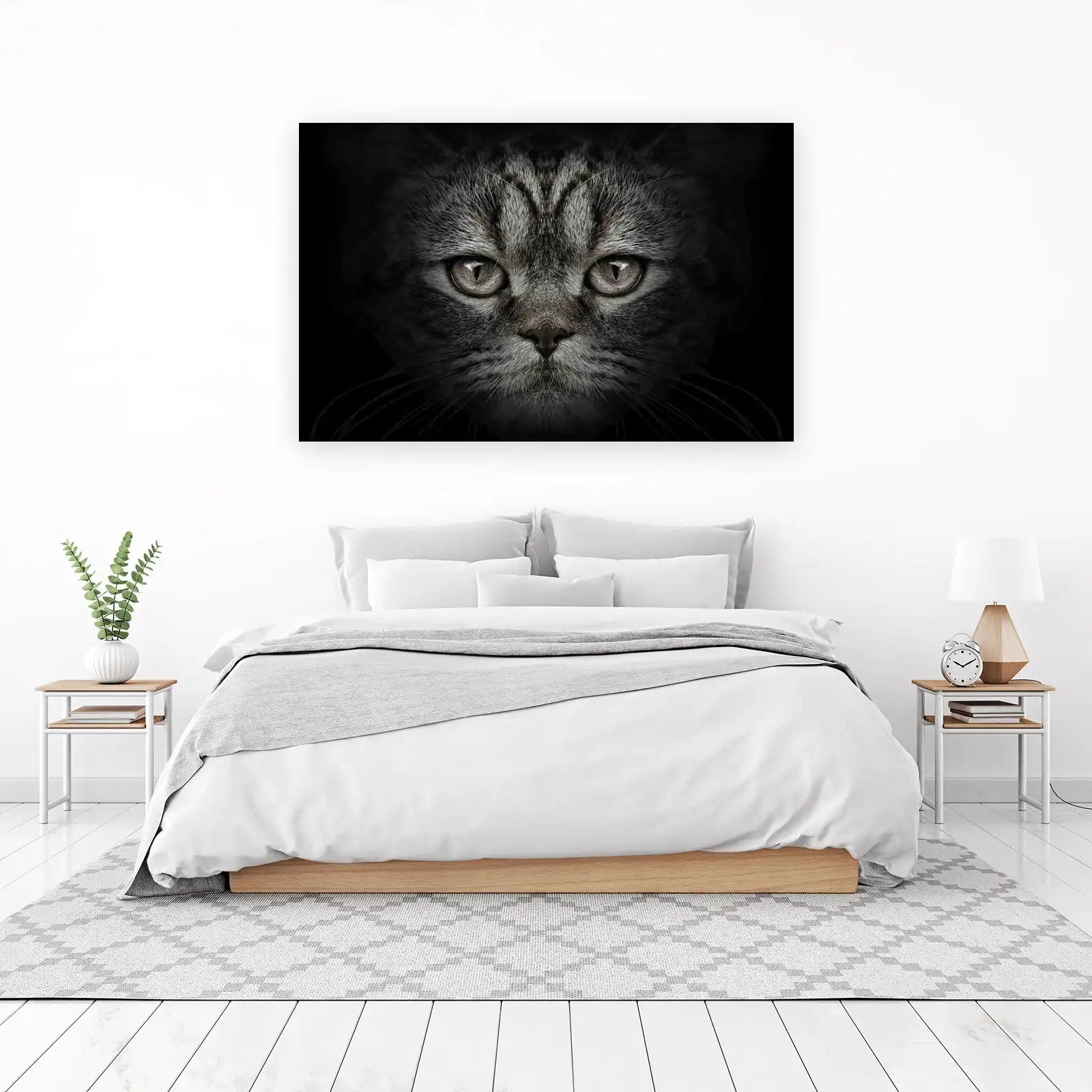 Mystic Feline Eyes Large Wall Art