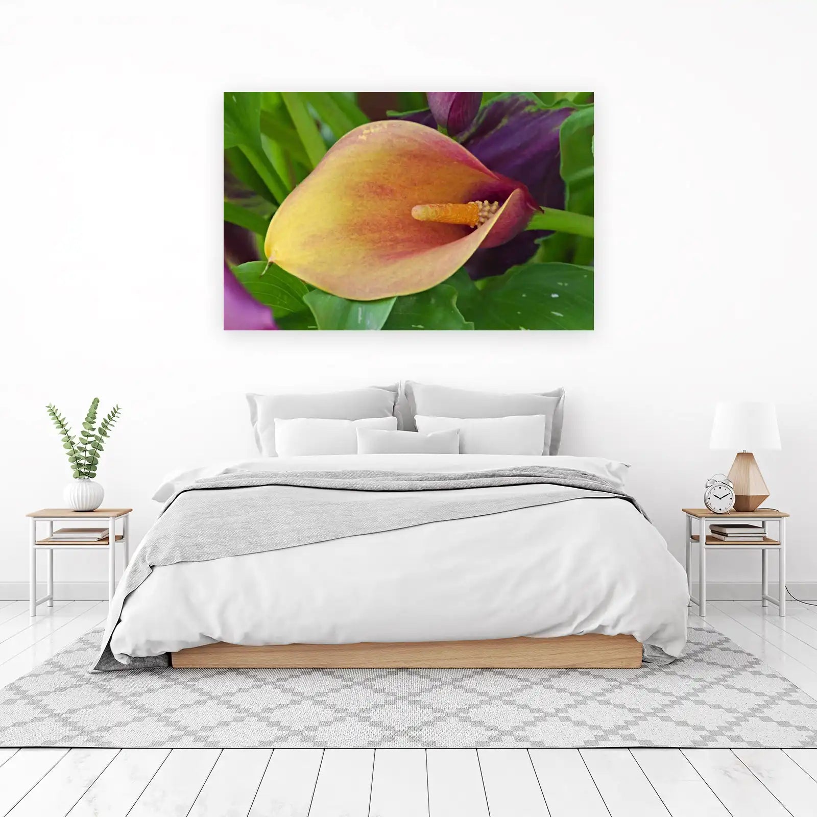 Vibrant Calla Lily Floral Art Wall Art