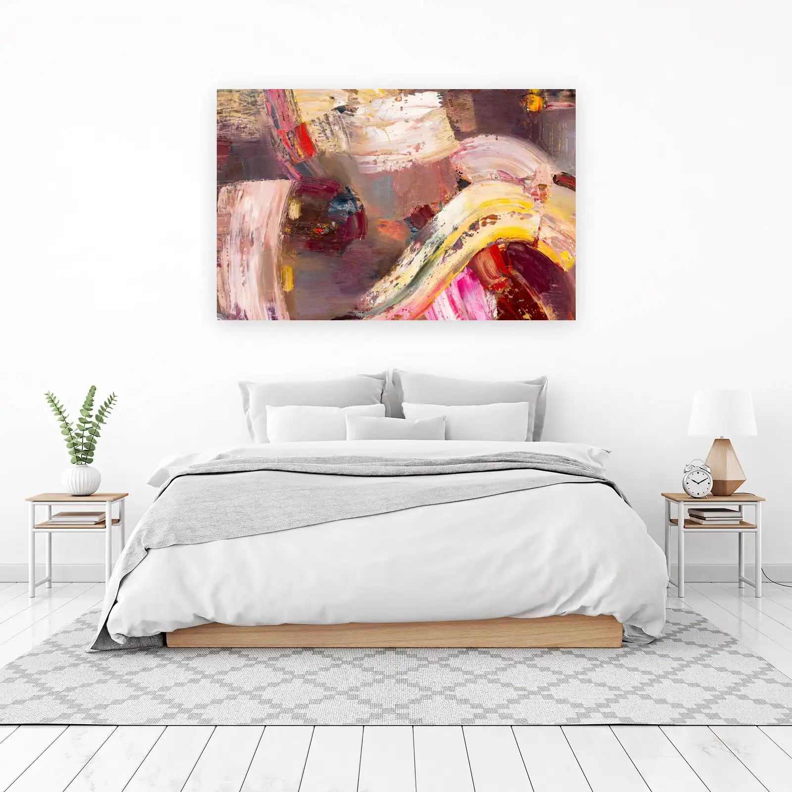 Textured Abstract Floral Wall Art