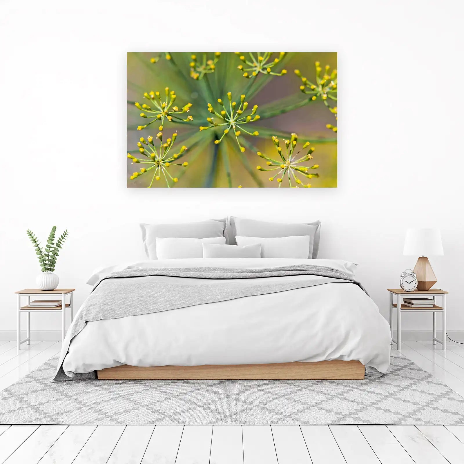 Vibrant Dill Flower Umbel Wall Art