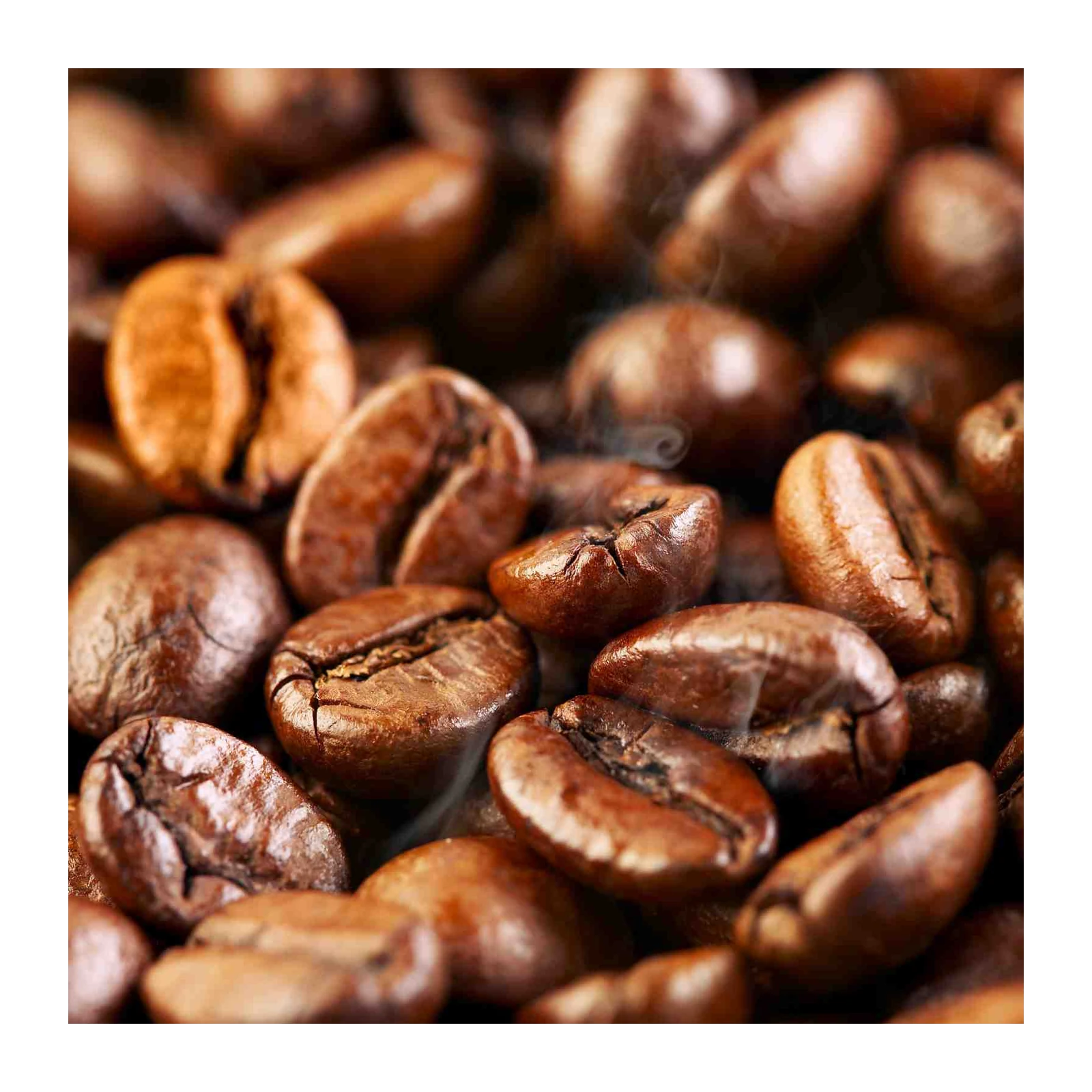 Aromatic Coffee Beans Close-Up Wall Art