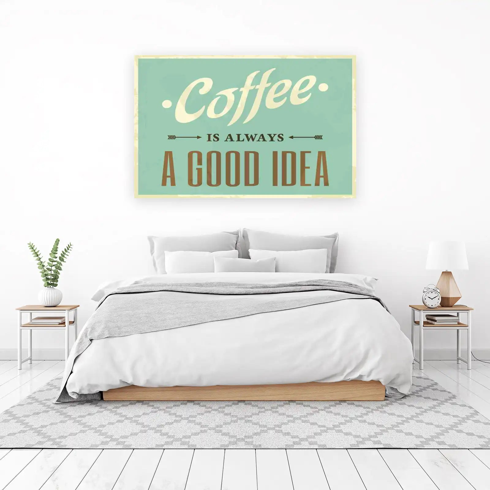 Coffee is Always a Good Idea Retro Wall Art