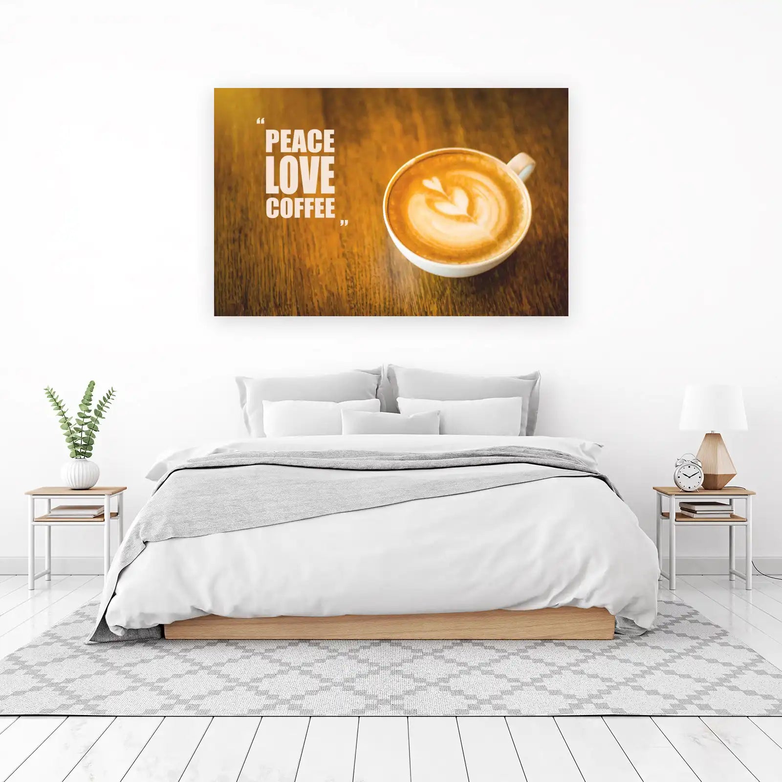 Peace Love Coffee Wall Art Wall Art