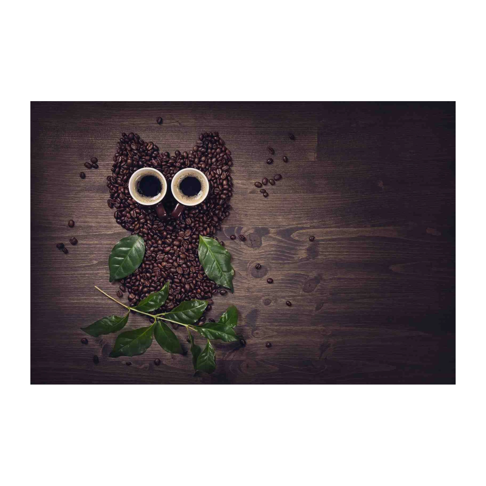 Whimsical Owl Coffee Art Wall Art