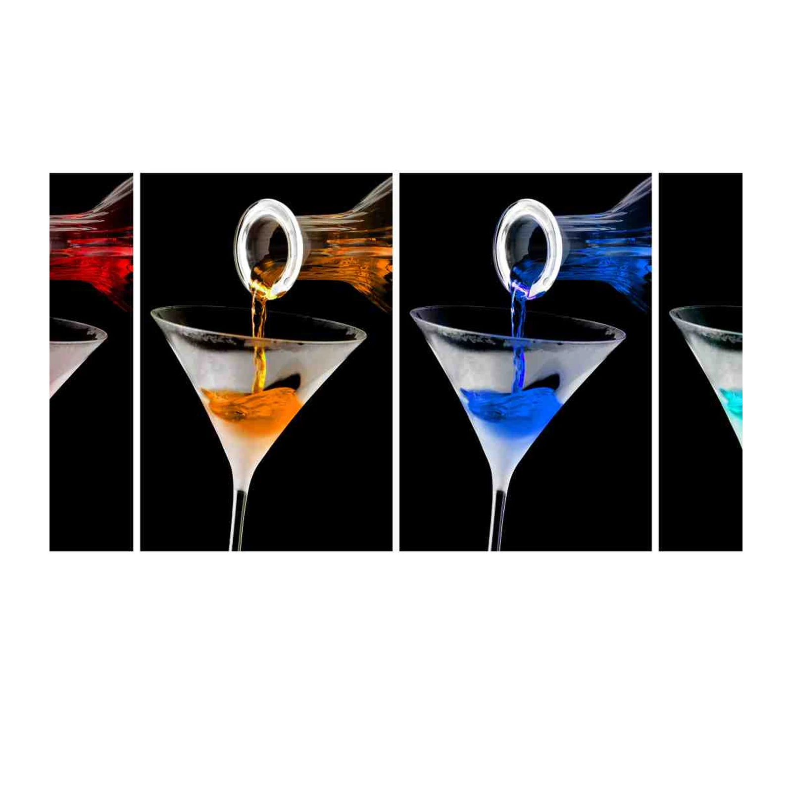 Vibrant Cocktail Pour Art Wall Art