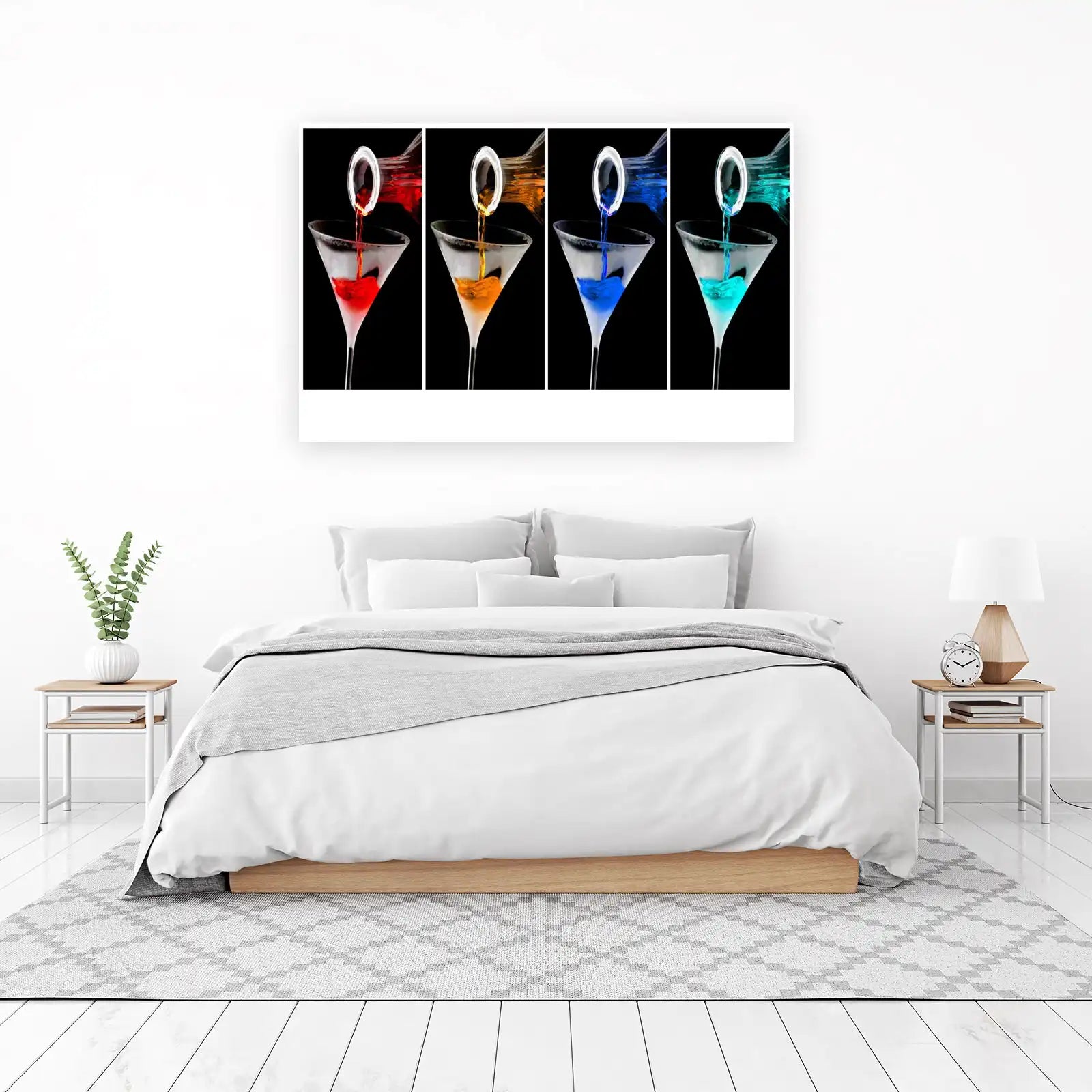 Vibrant Cocktail Pour Art Wall Art