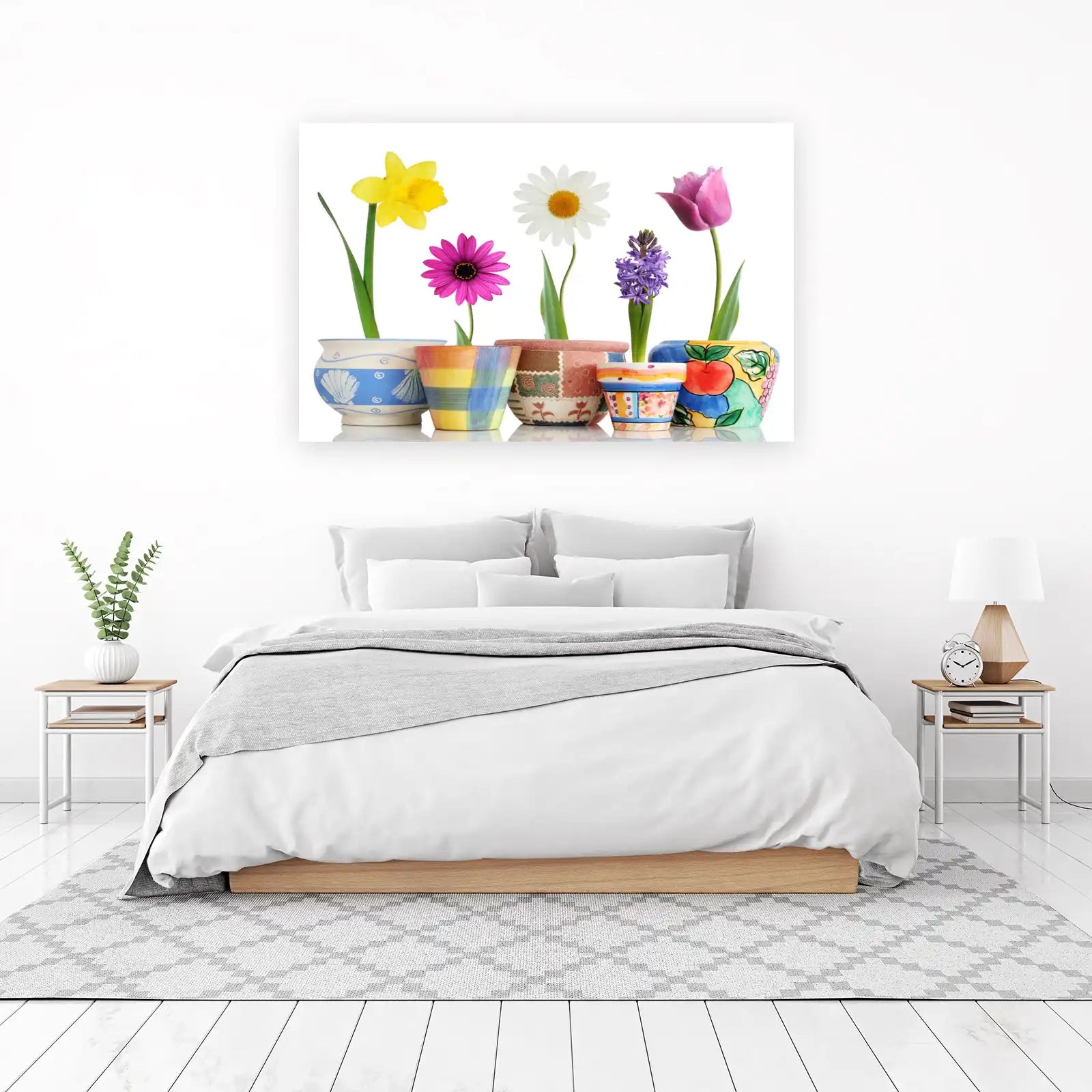 Vibrant Spring Flowers Art Wall Art