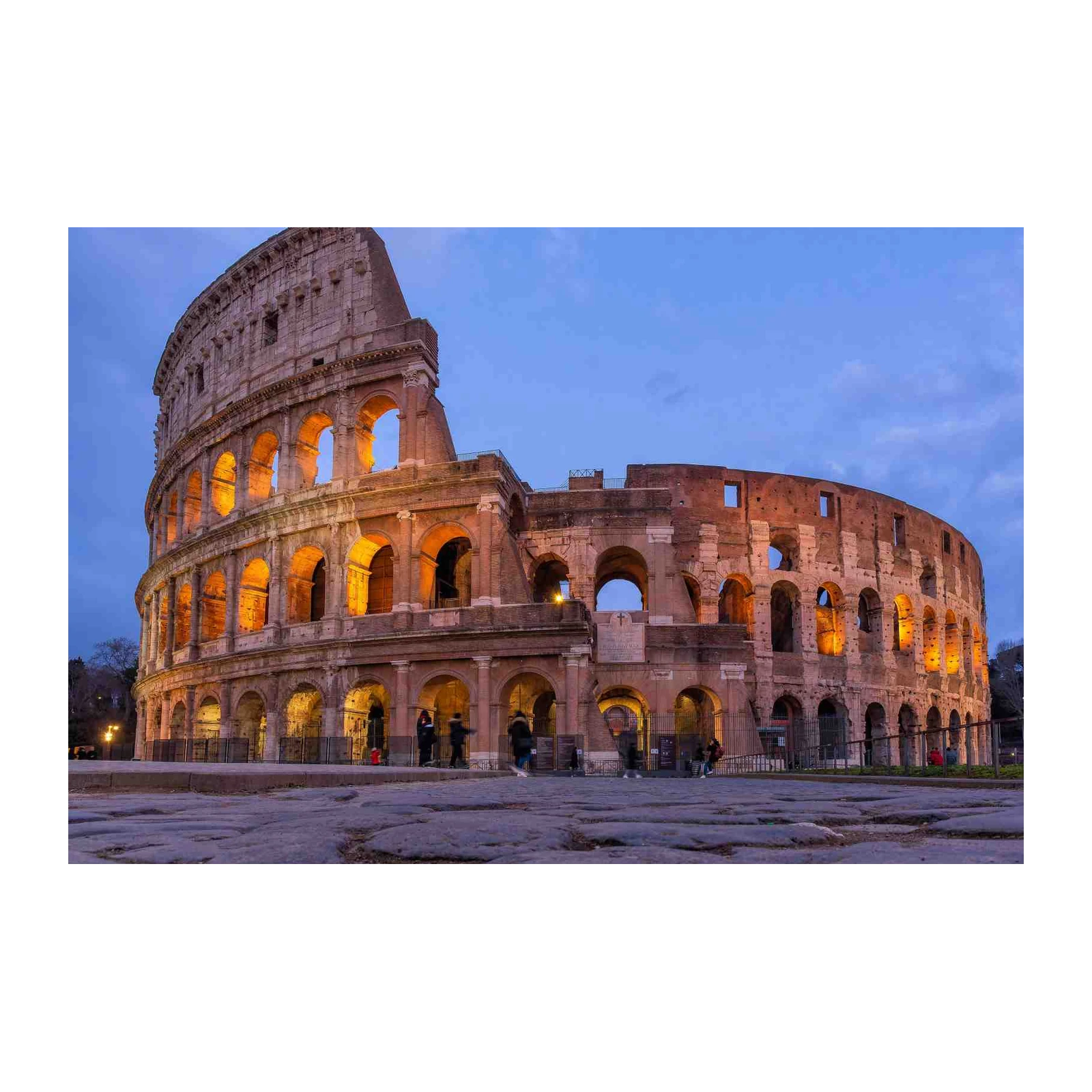Colosseum At Dusk Wall Art - Rome Wall Art