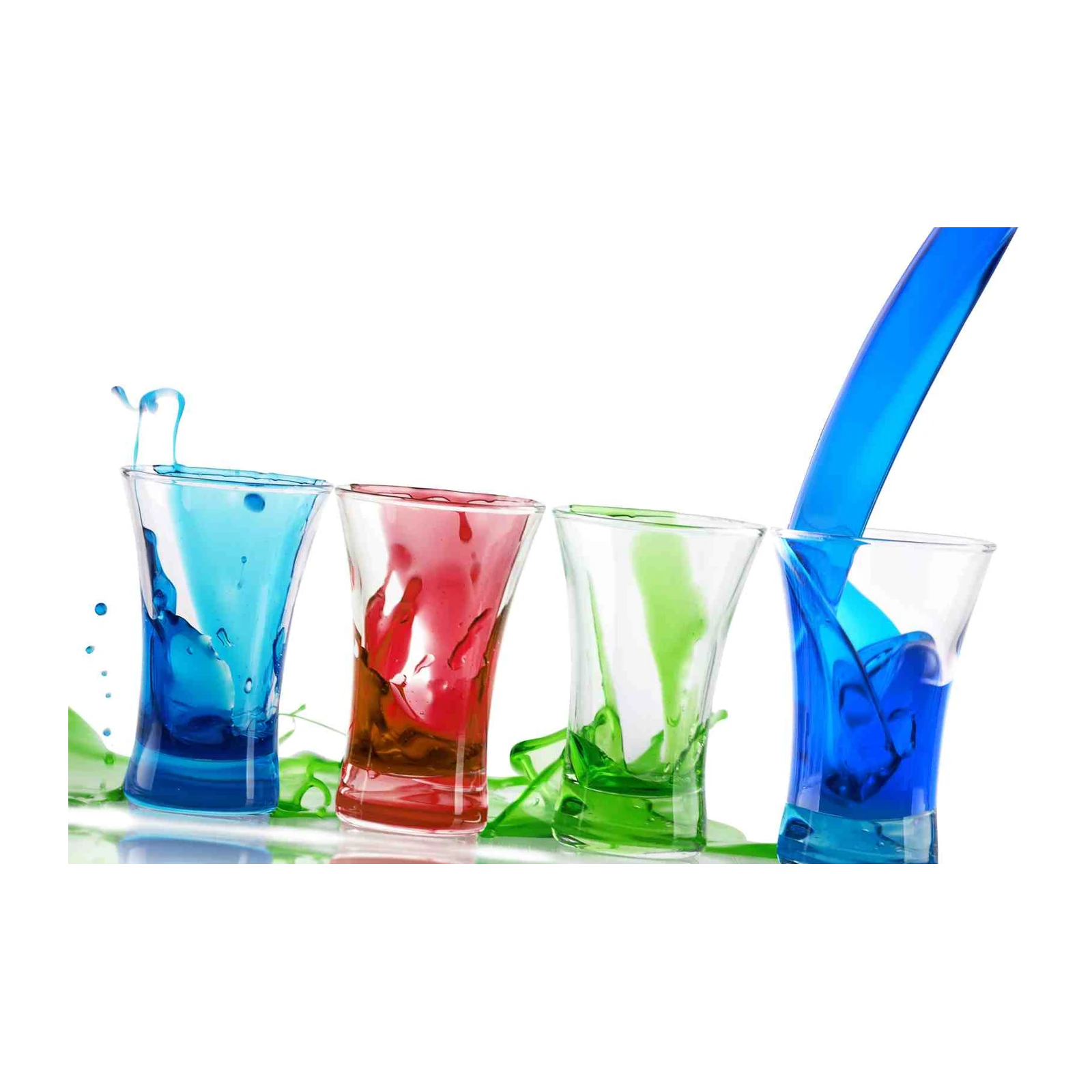 Vibrant Drink Splash Art Wall Art