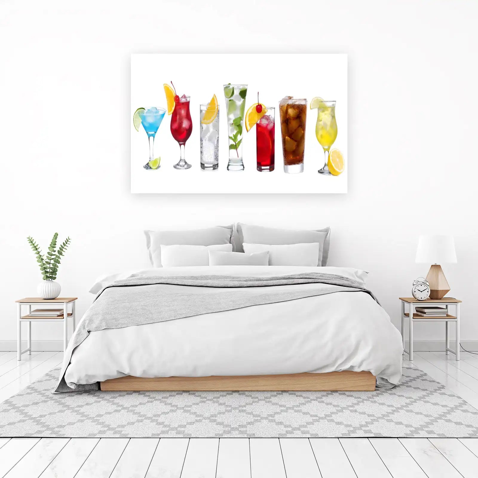 Vibrant Cocktail Collection Wall Art for Bar Decor