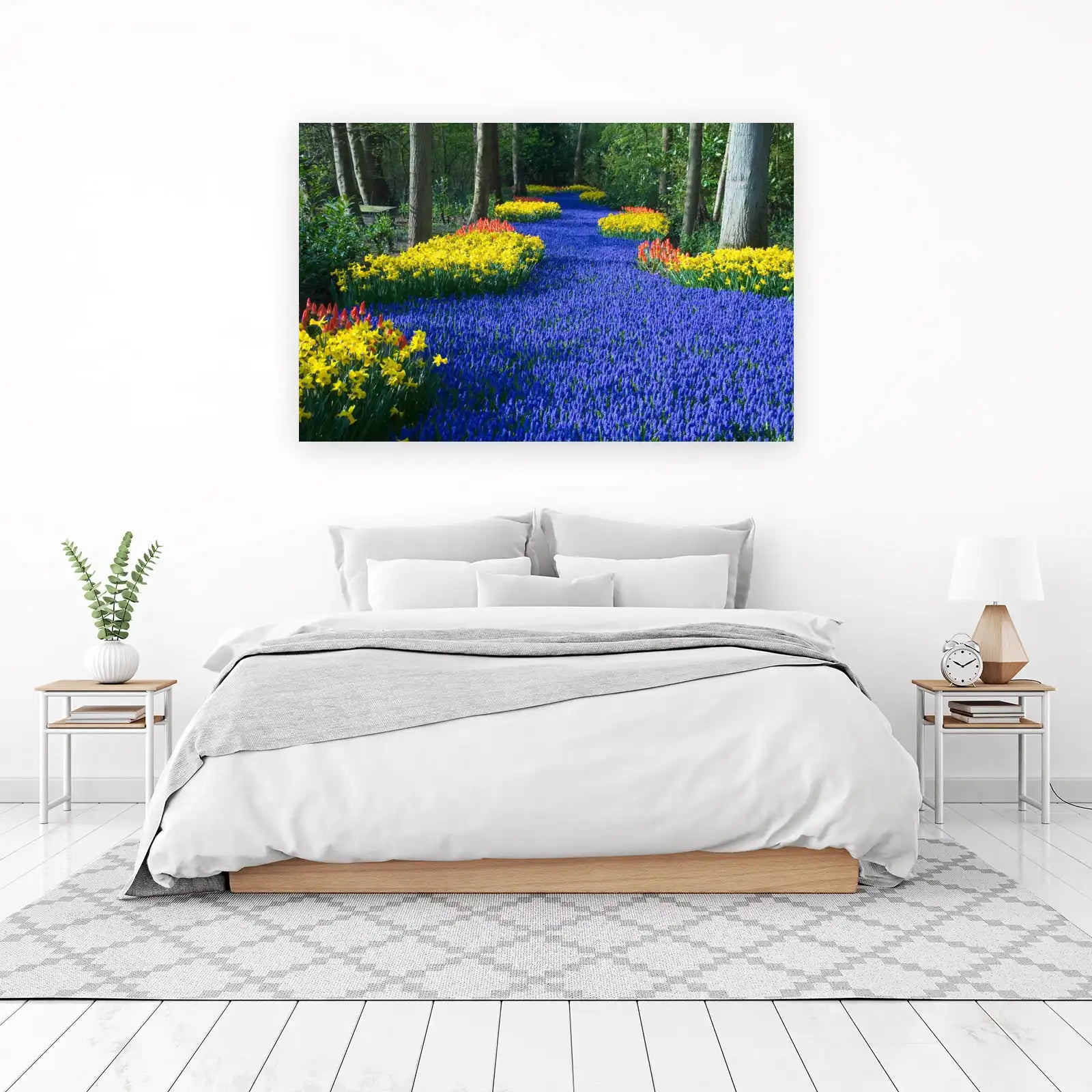Vibrant Spring Flower Path Wall Art