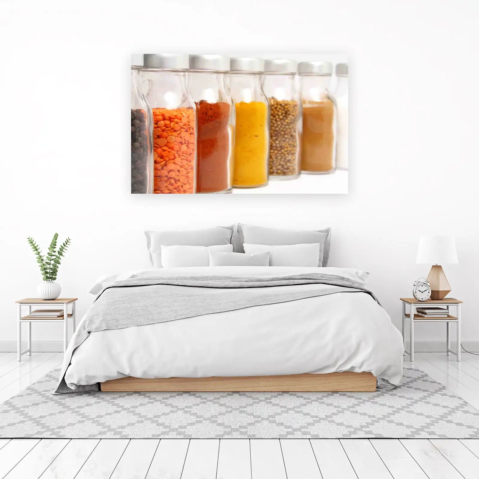 Vibrant Spice Jars Collection Wall Art