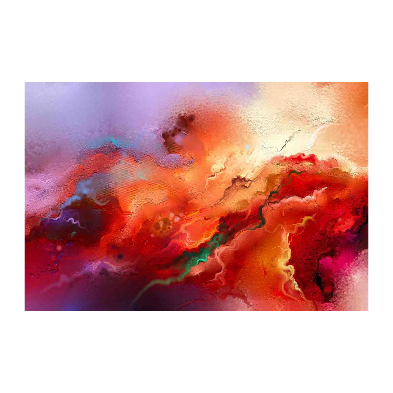 Vibrant Abstract Landscape Wall Art