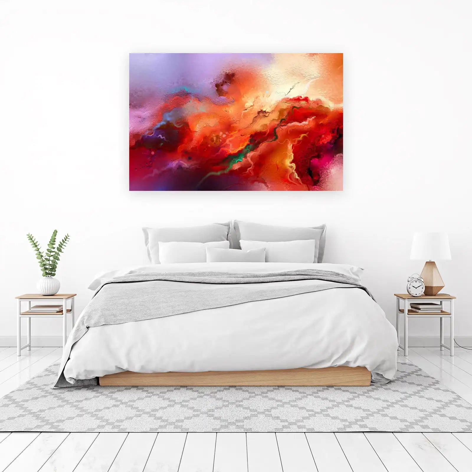 Vibrant Abstract Landscape Wall Art
