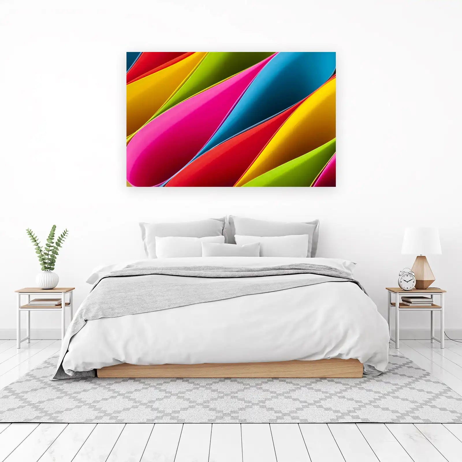 Vibrant Swirls Abstract Art Wall Art