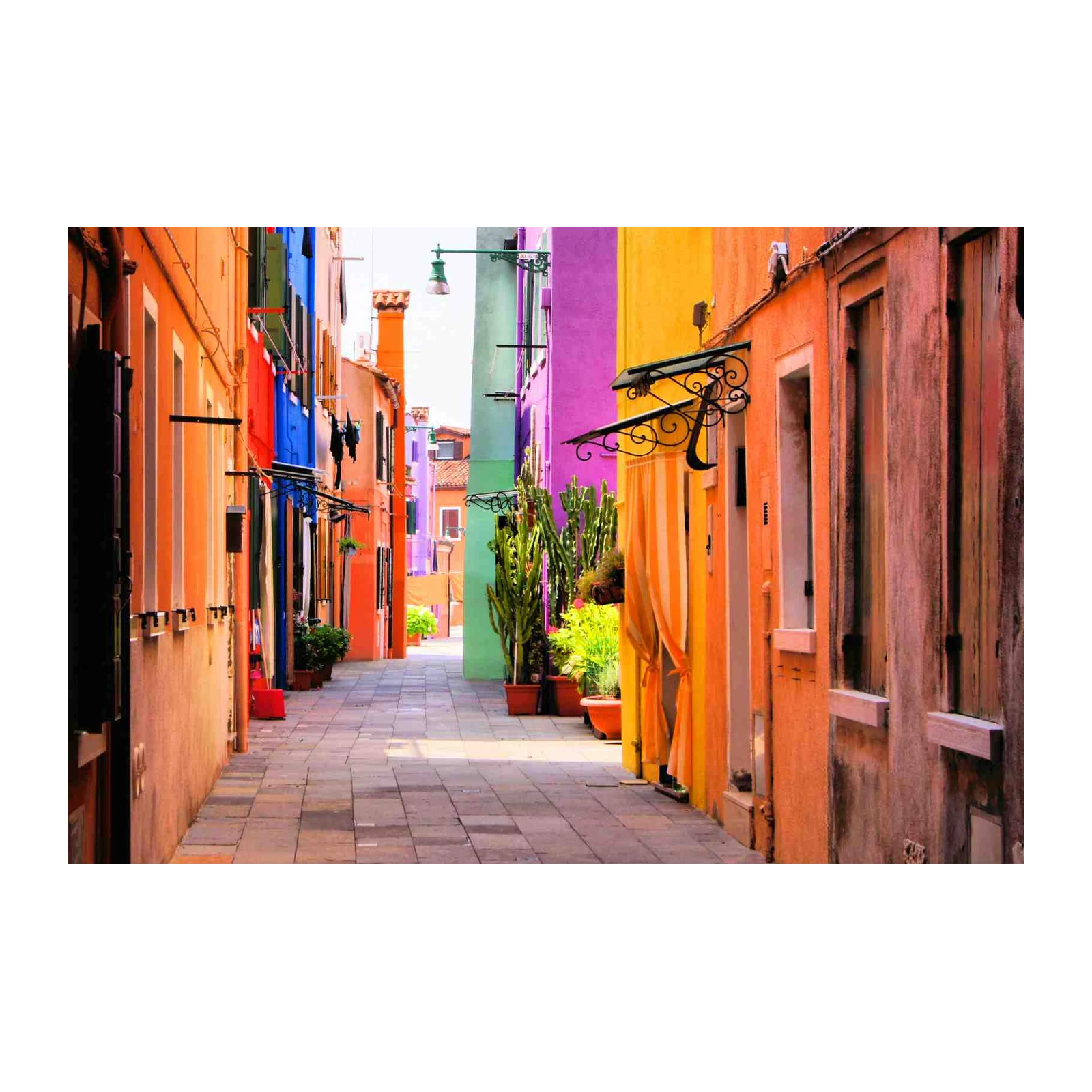 Vibrant Alleyway Venice Wall Art