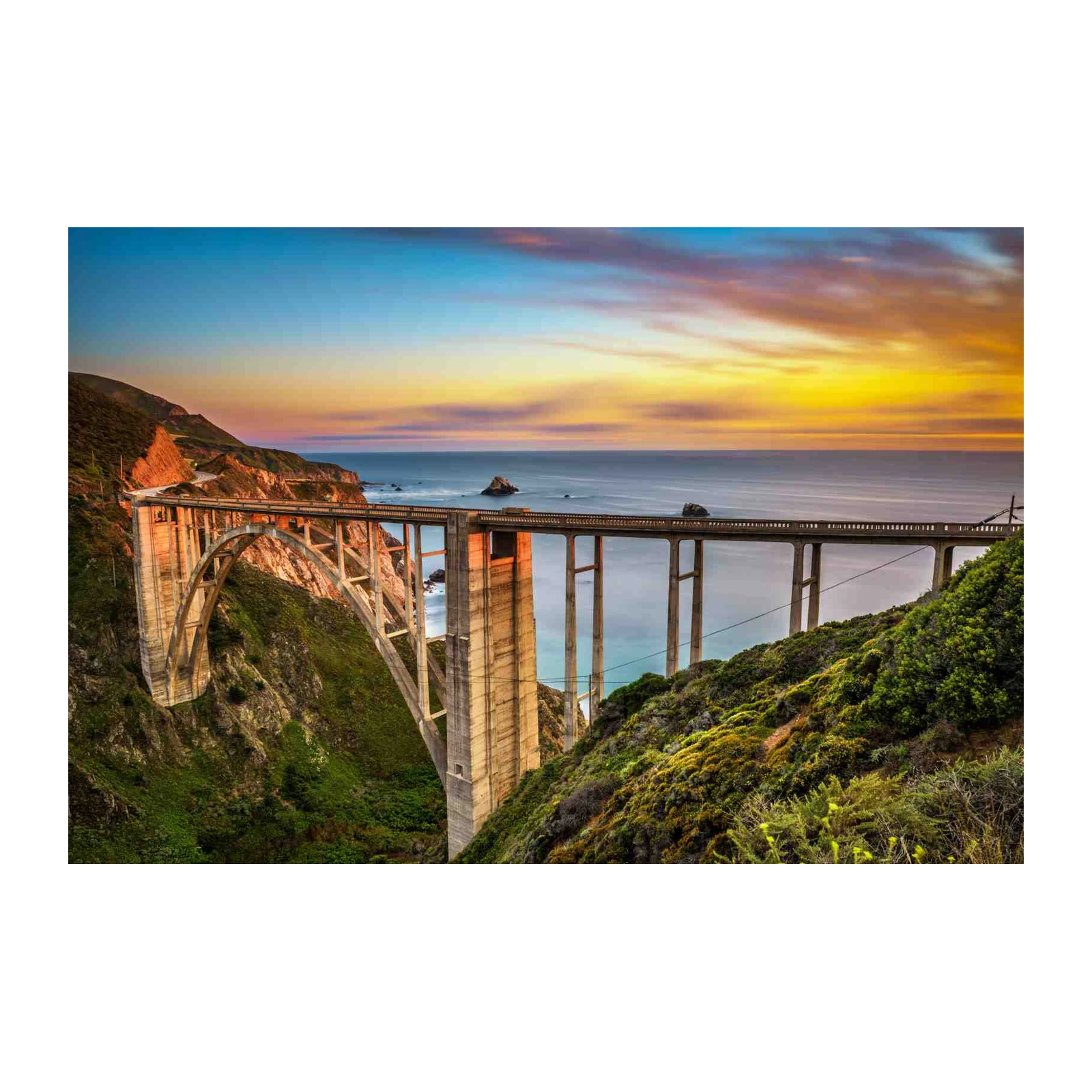 Iconic Bixby Bridge Coastal Drive Wall Art
