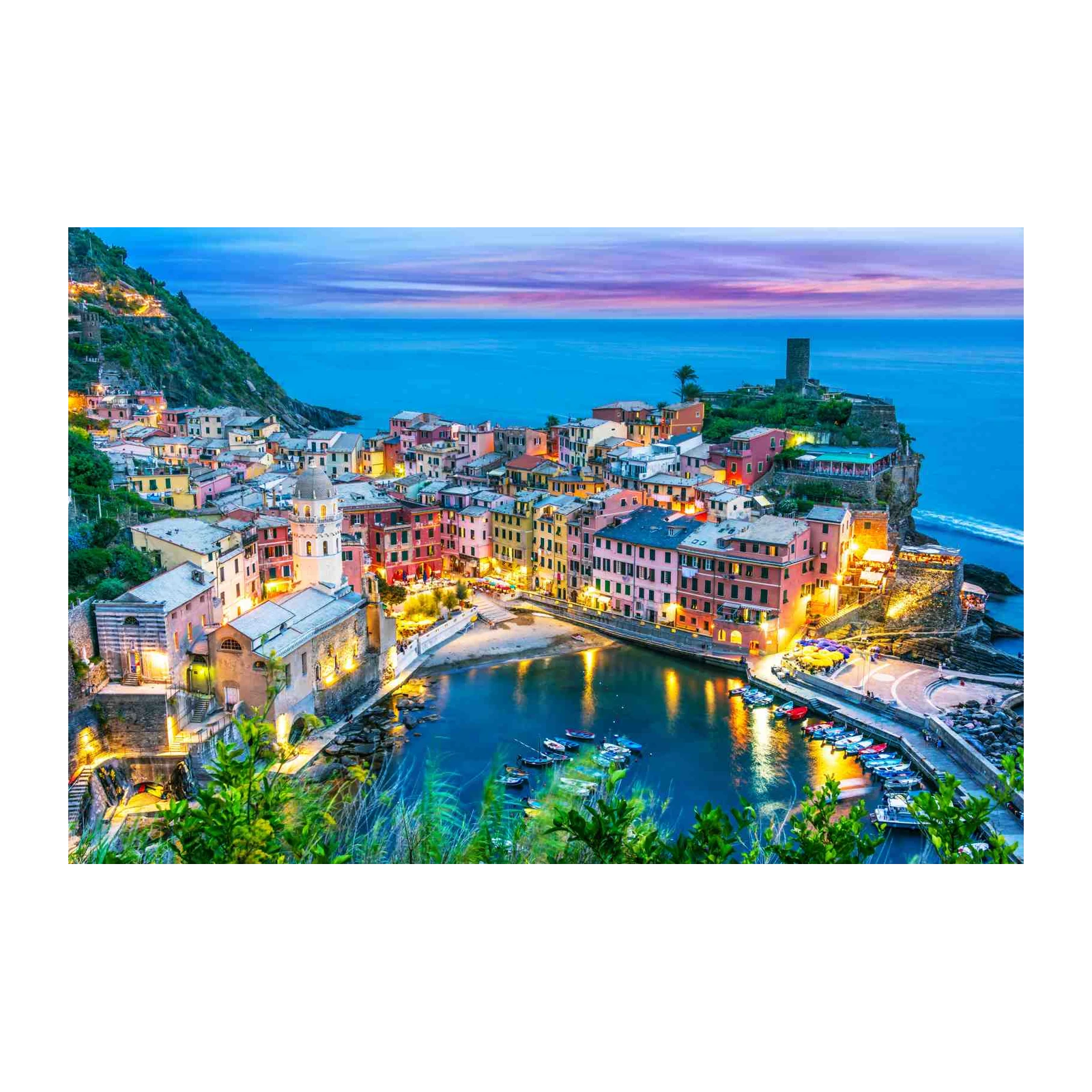 Colorful Italian Village Seaside Wall Art