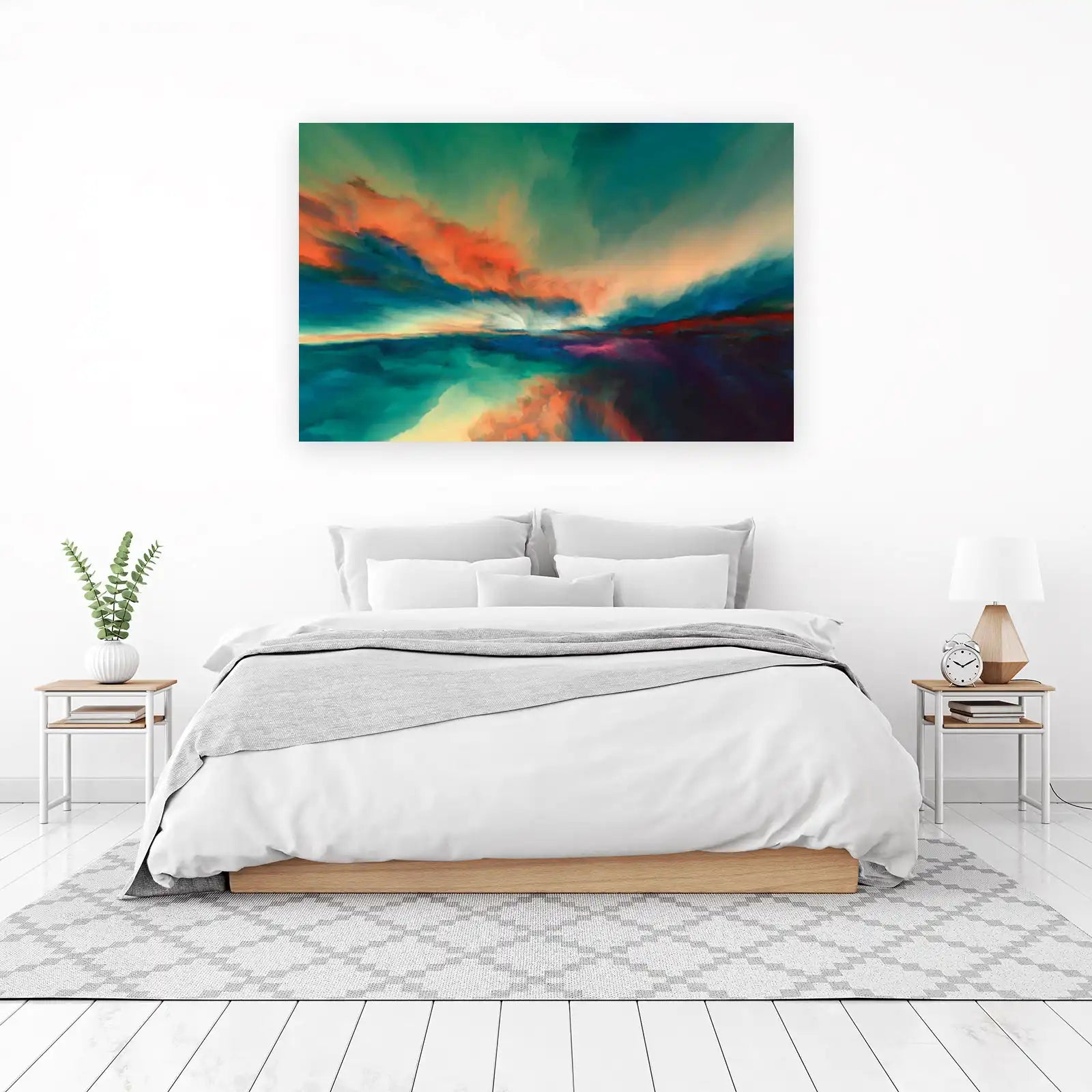 Abstract Horizon Sunset Wall Art