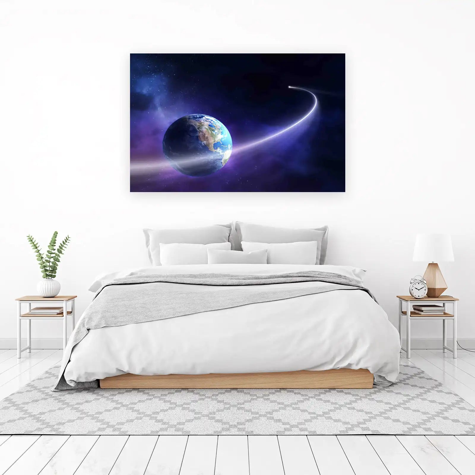 Cosmic Earth Journey Wall Art