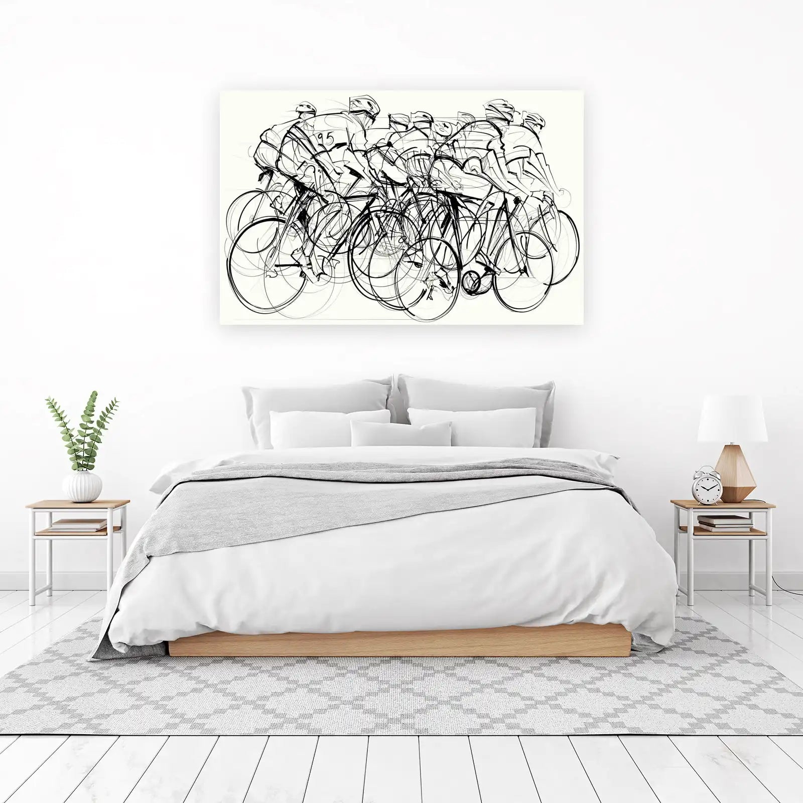 Dynamic Peloton Speed Sketch Wall Art