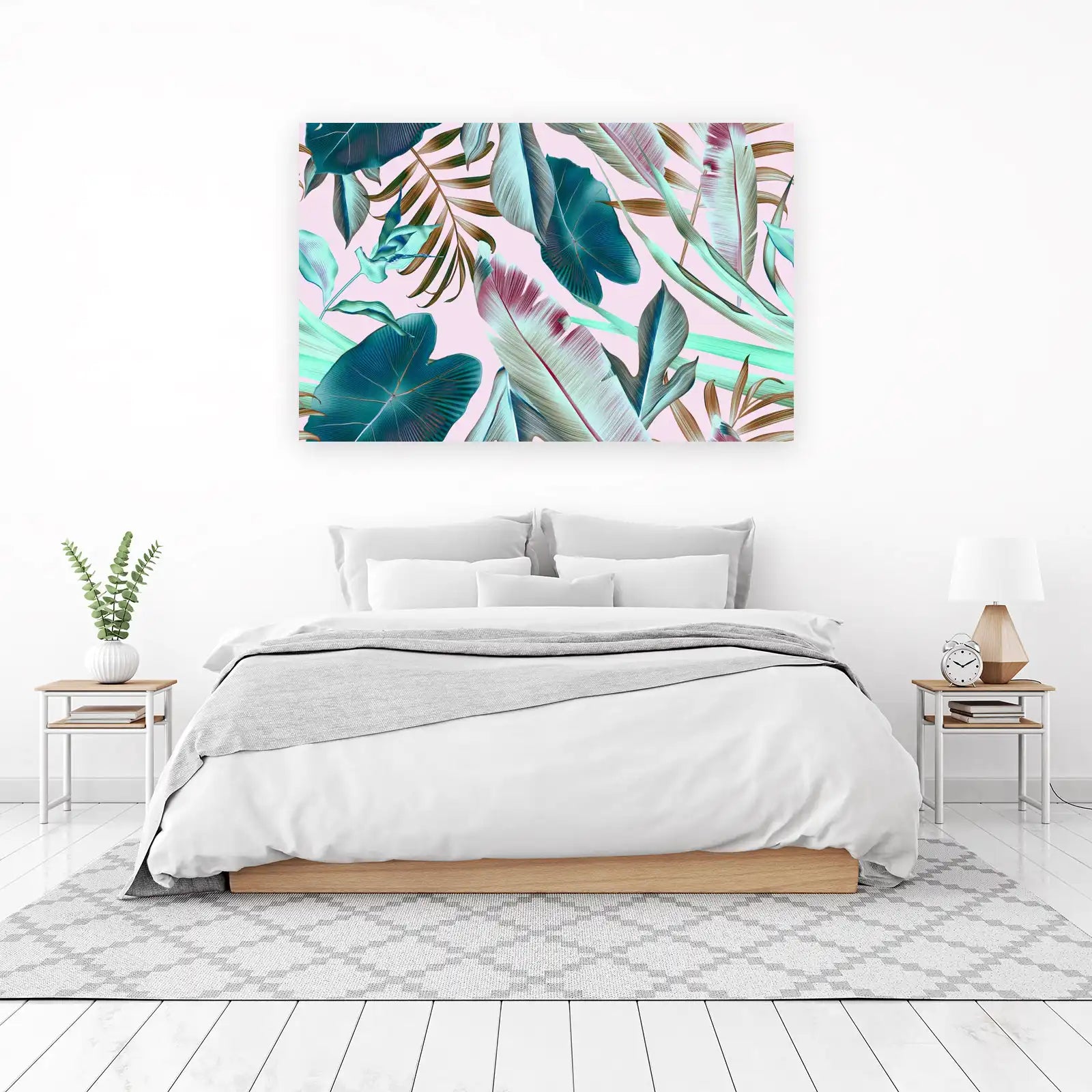 Tropical Paradise Lush Leaves Wall Art
