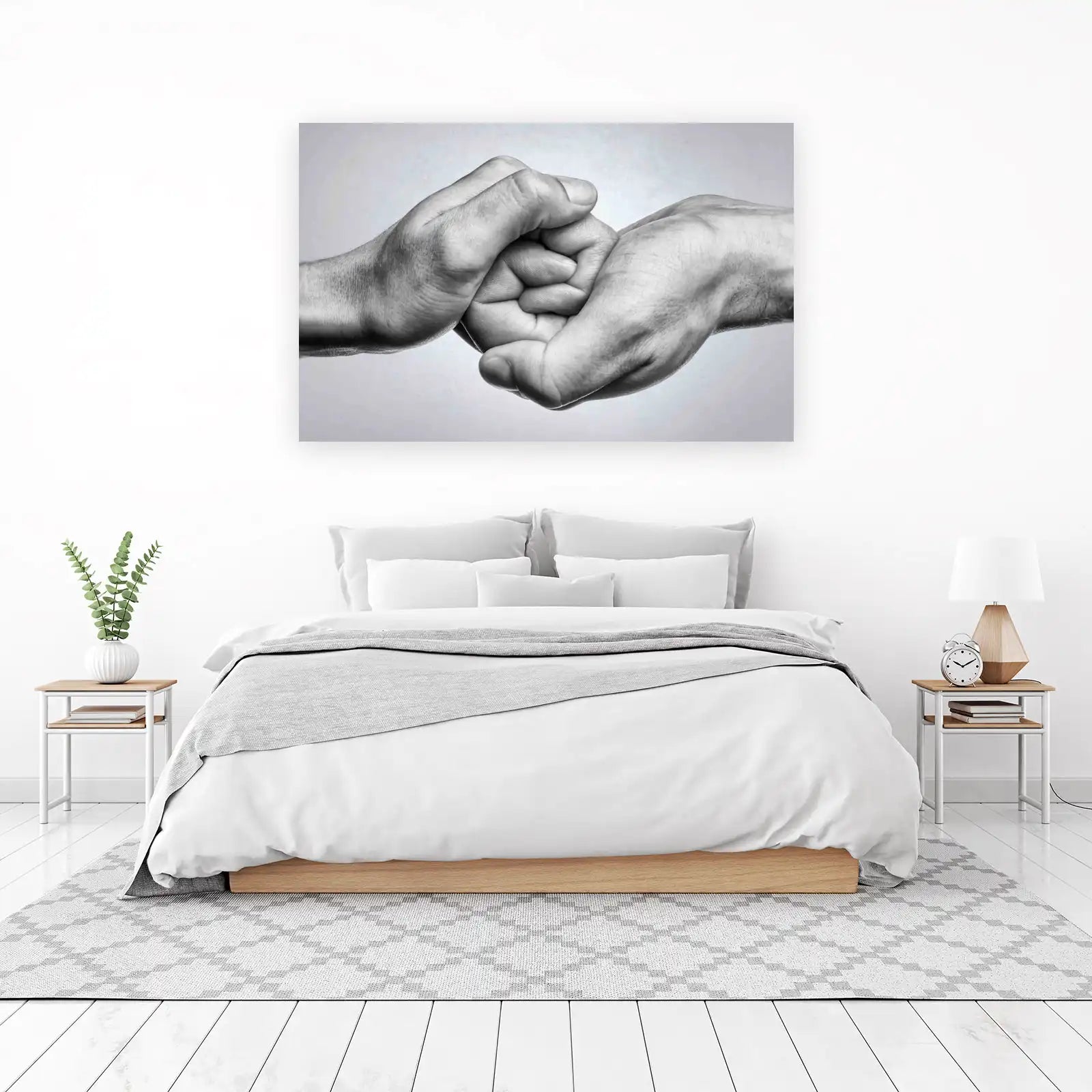 Symbol of Strength Friendship Fist Bump Wall Art