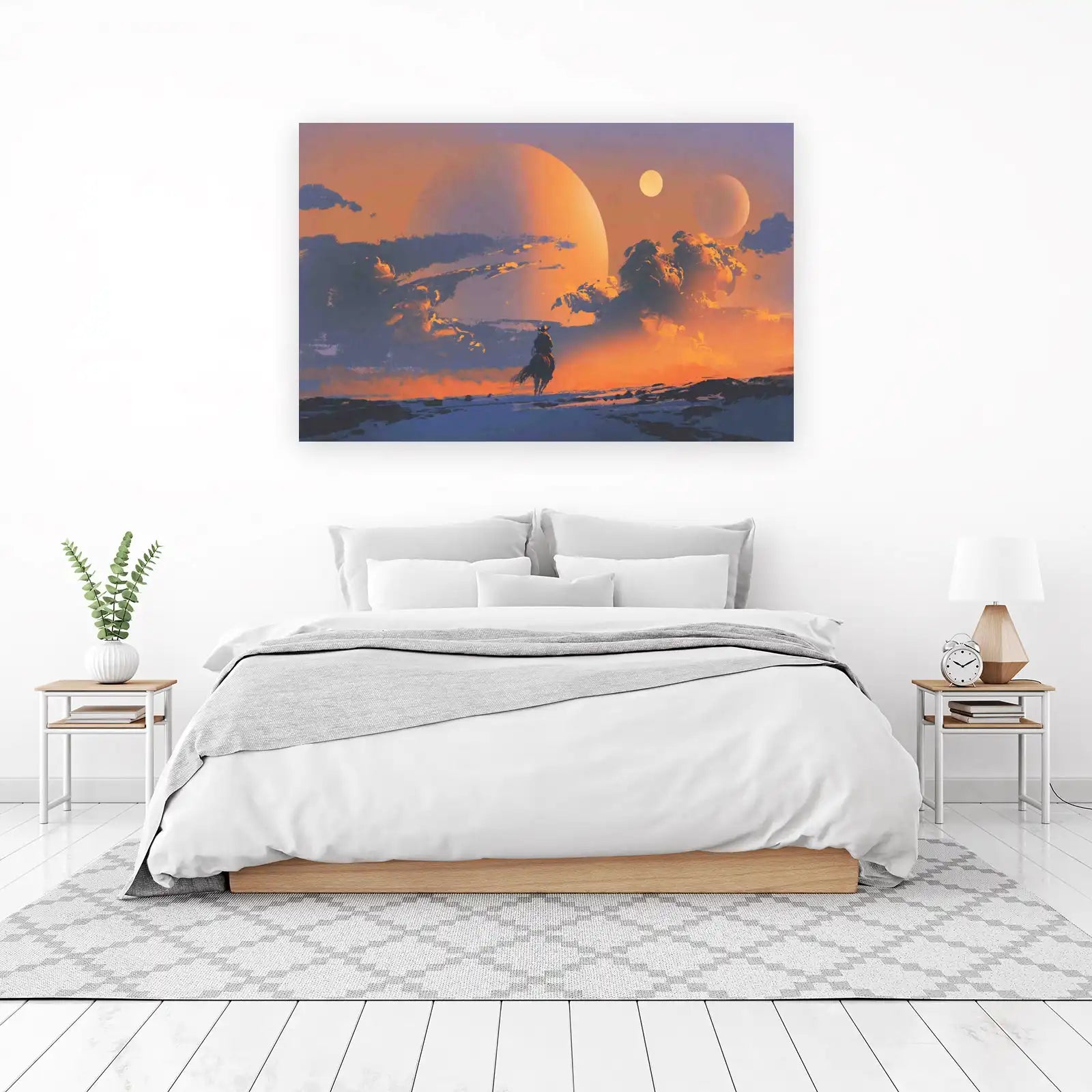Cosmic Cowboy Sunset Wall Art