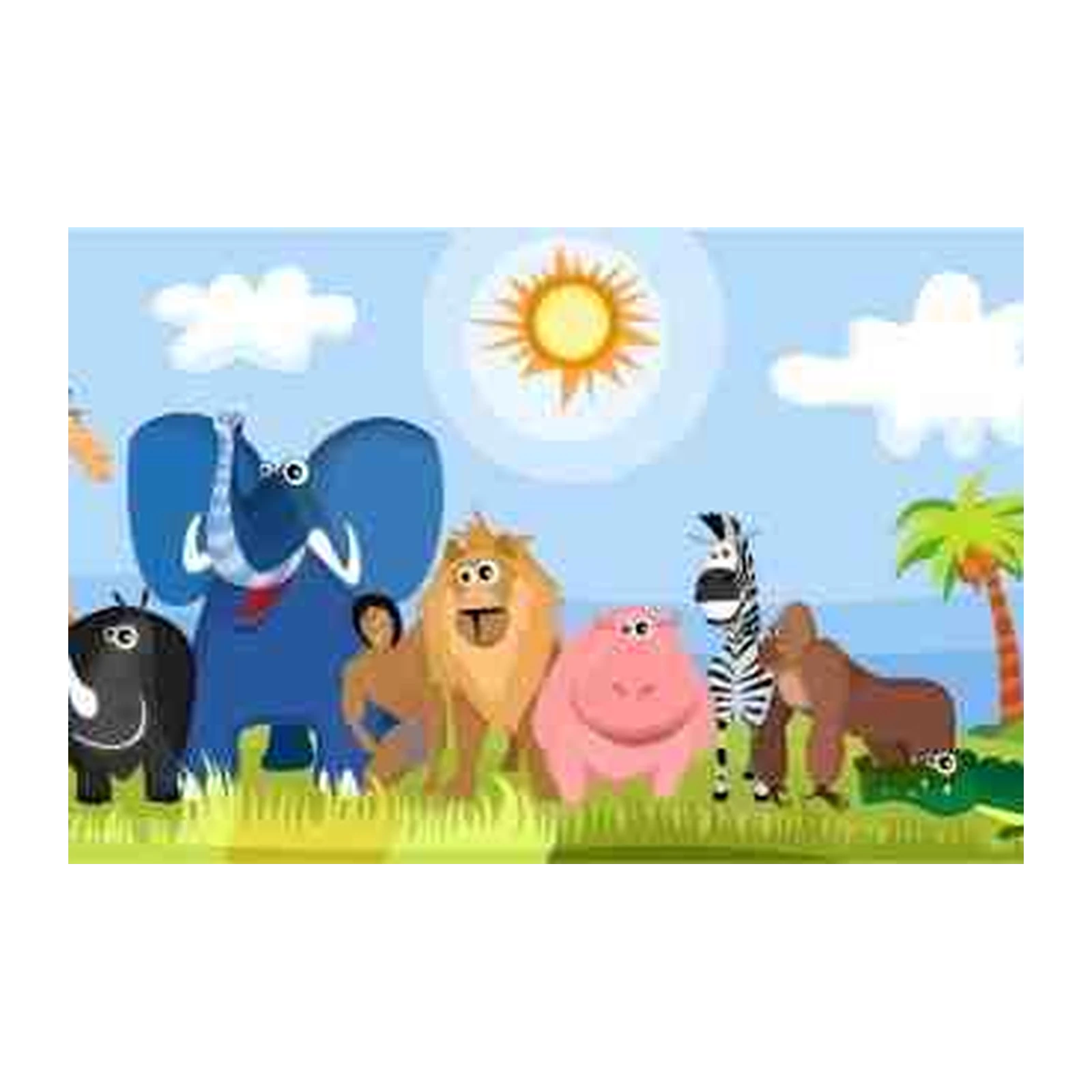 Jungle Safari Animals Fun Wall Art