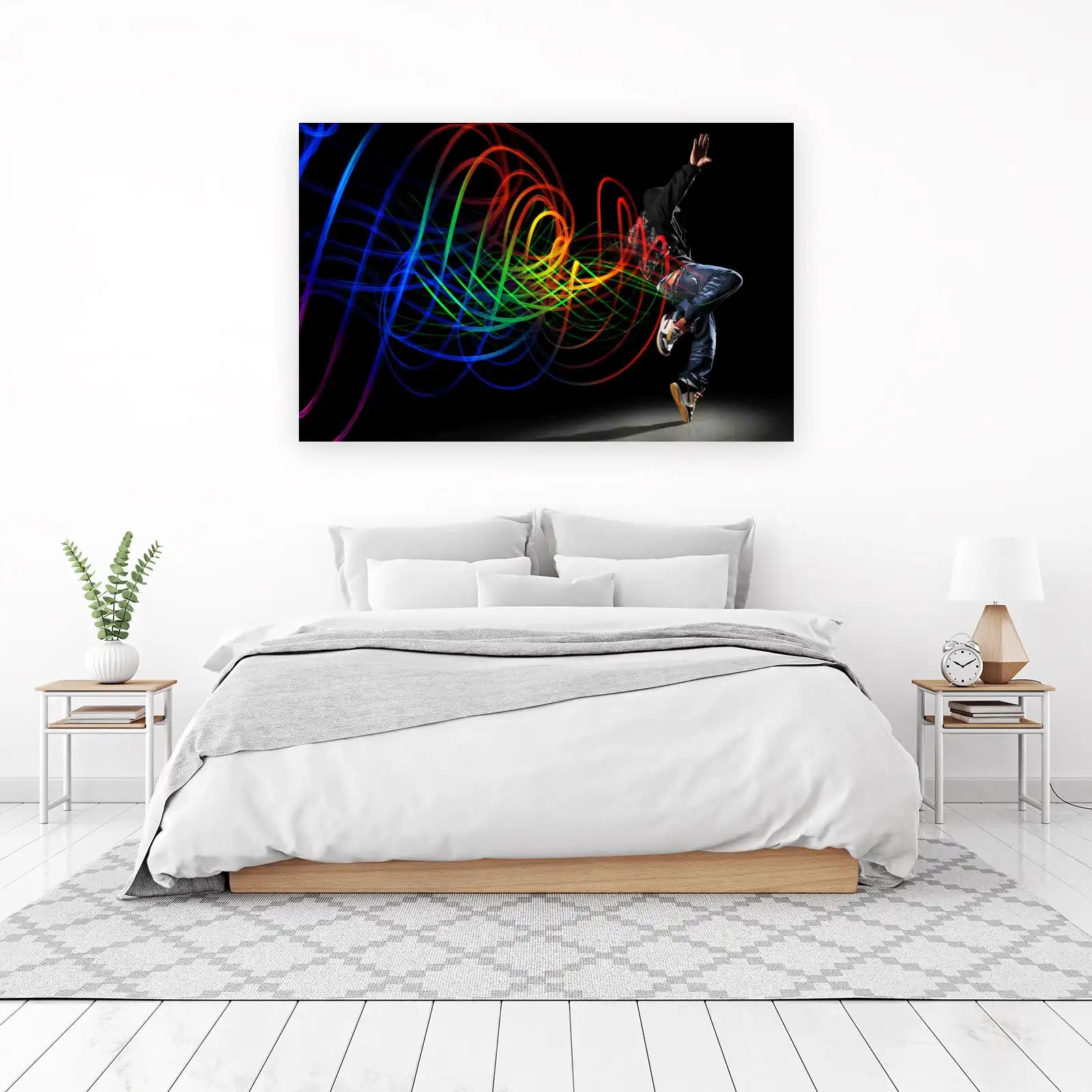 Dynamic Dancer Light Trails Wall Art