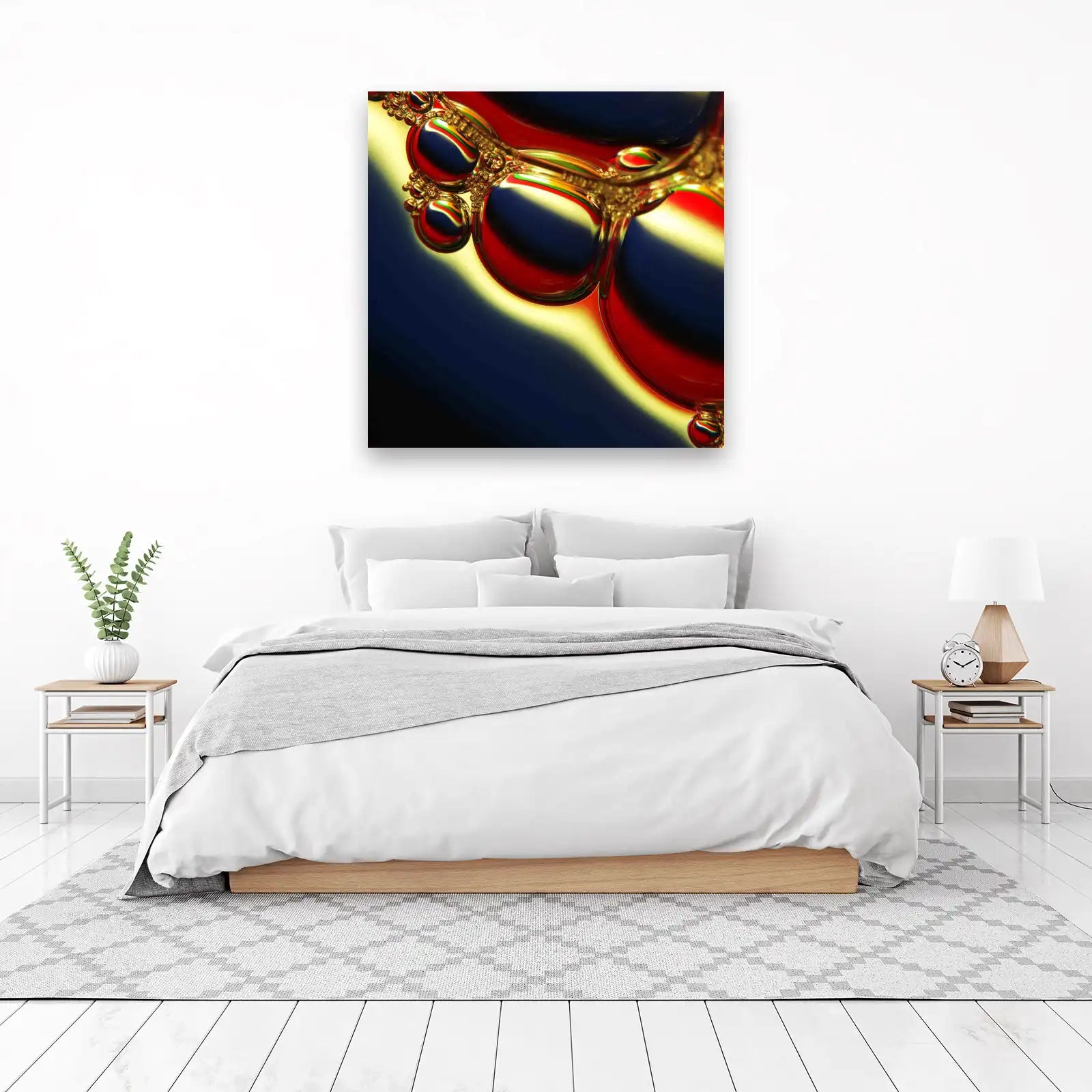 Abstract Bubbles Modern Art Wall Art