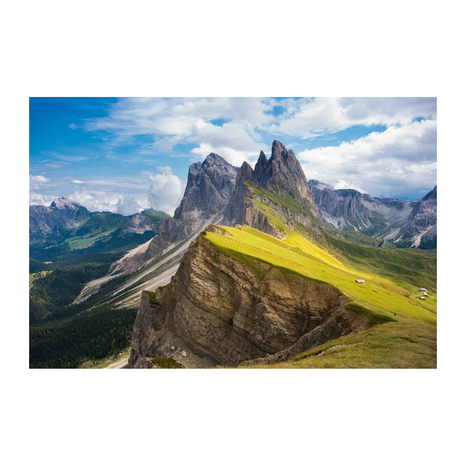 Majestic Dolomites Mountain Landscape Wall Art