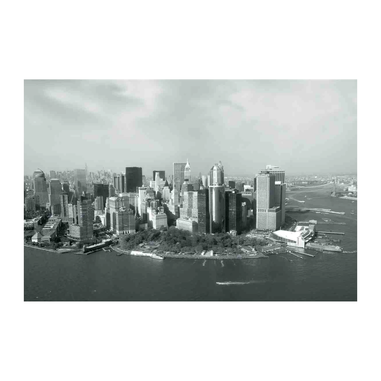 NYC Skyline Black & White Wall Art