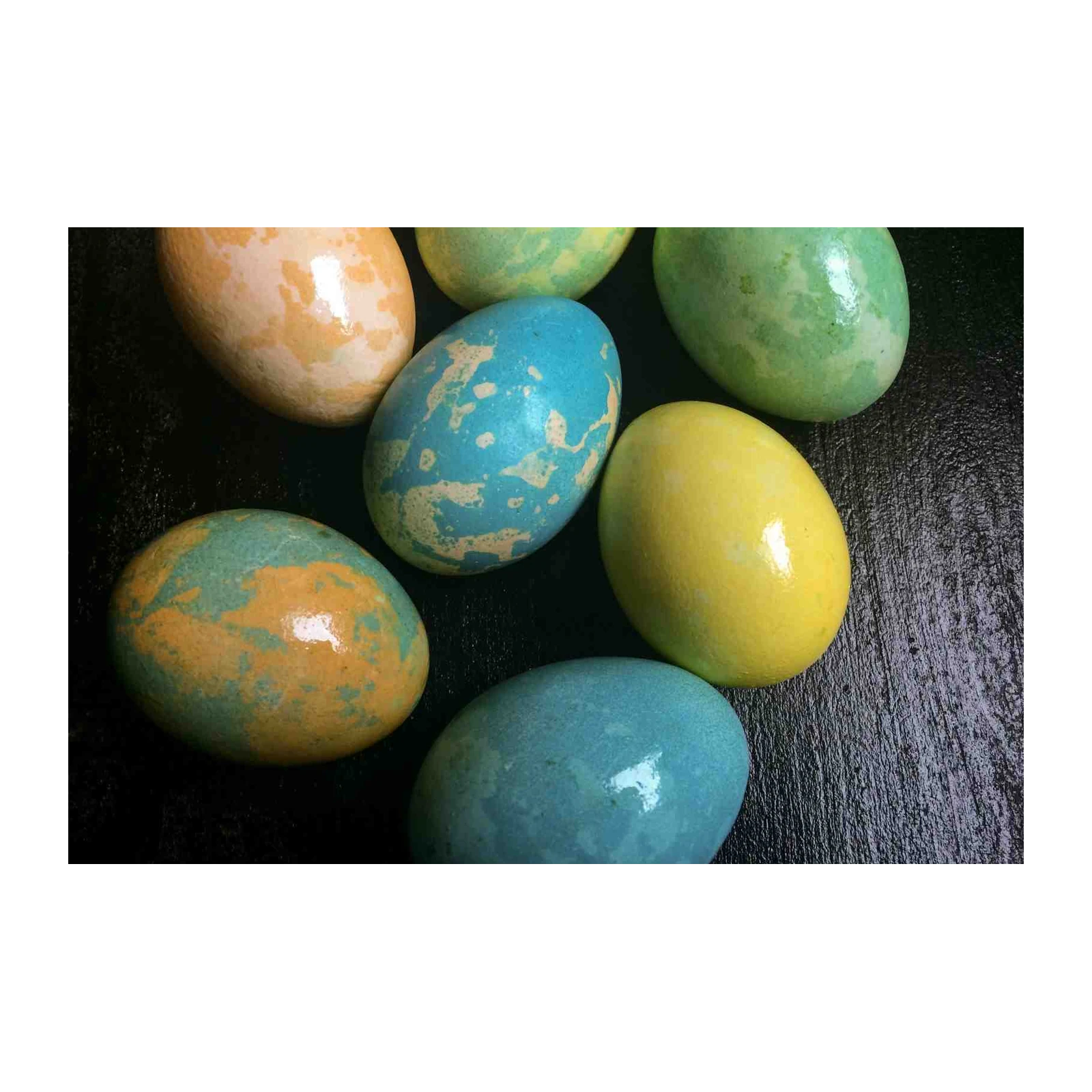 Vibrant Easter Eggs Abstract Art Wall Art