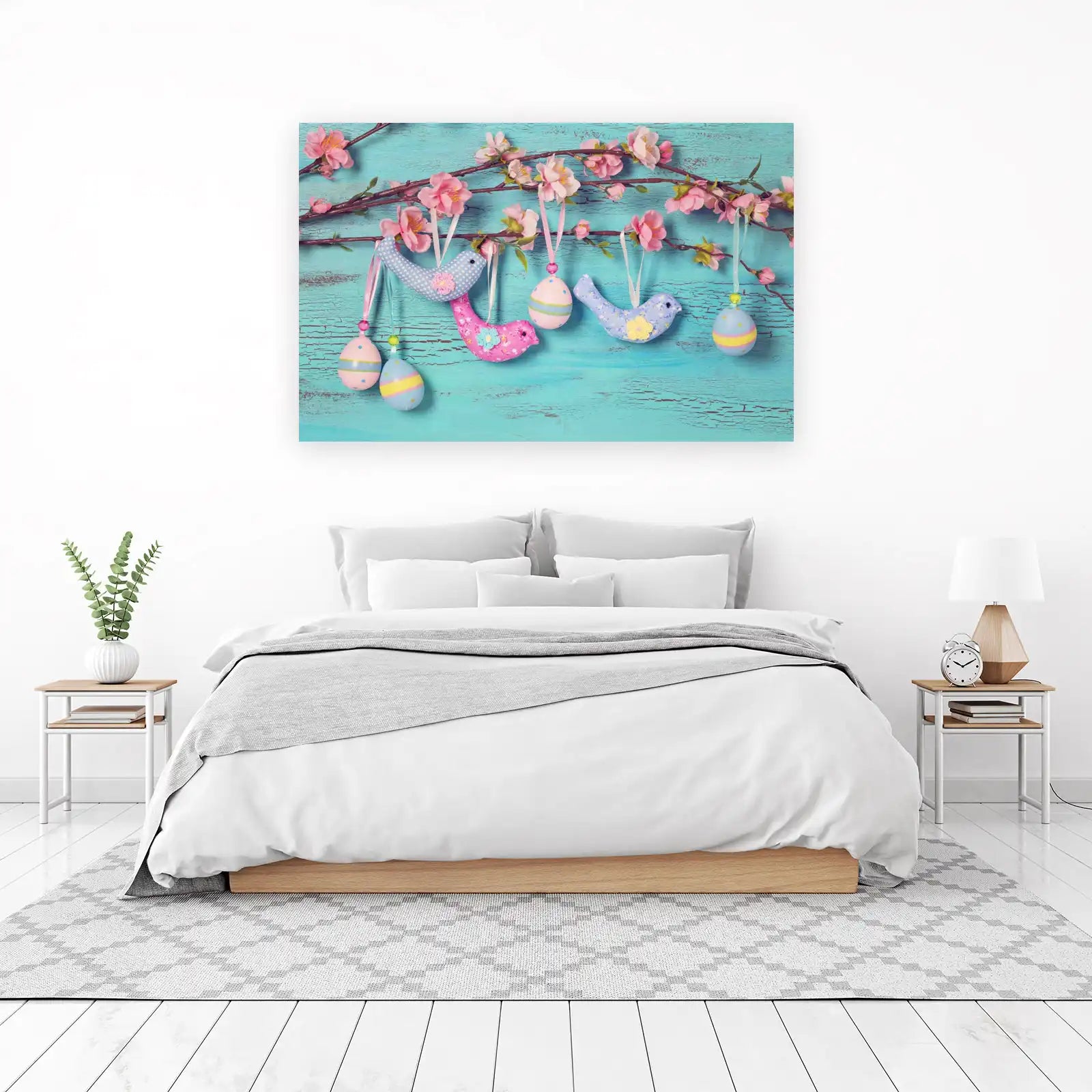 Charming Easter Birds & Eggs Wall Art