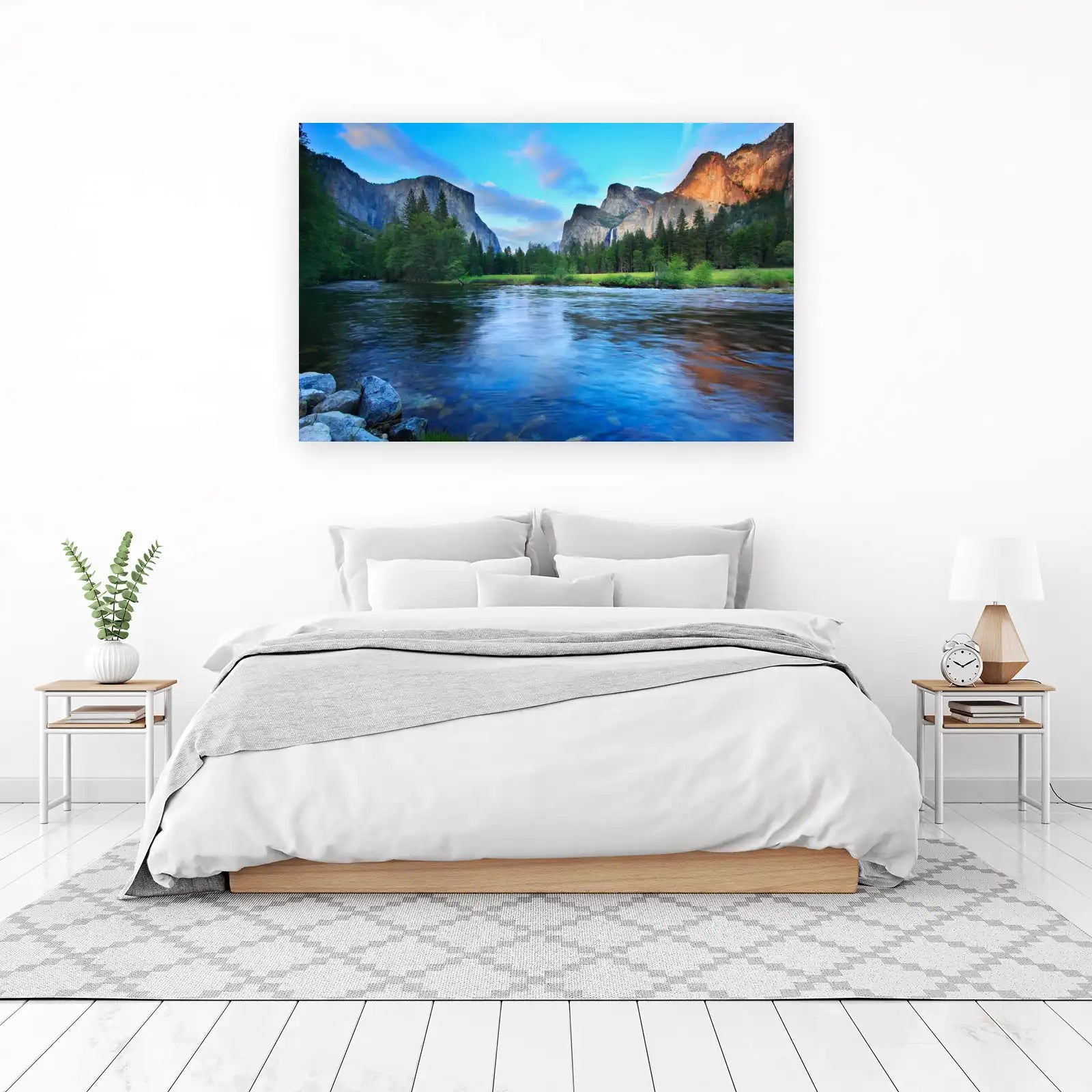 Yosemite Valley River Landscape Wall Art