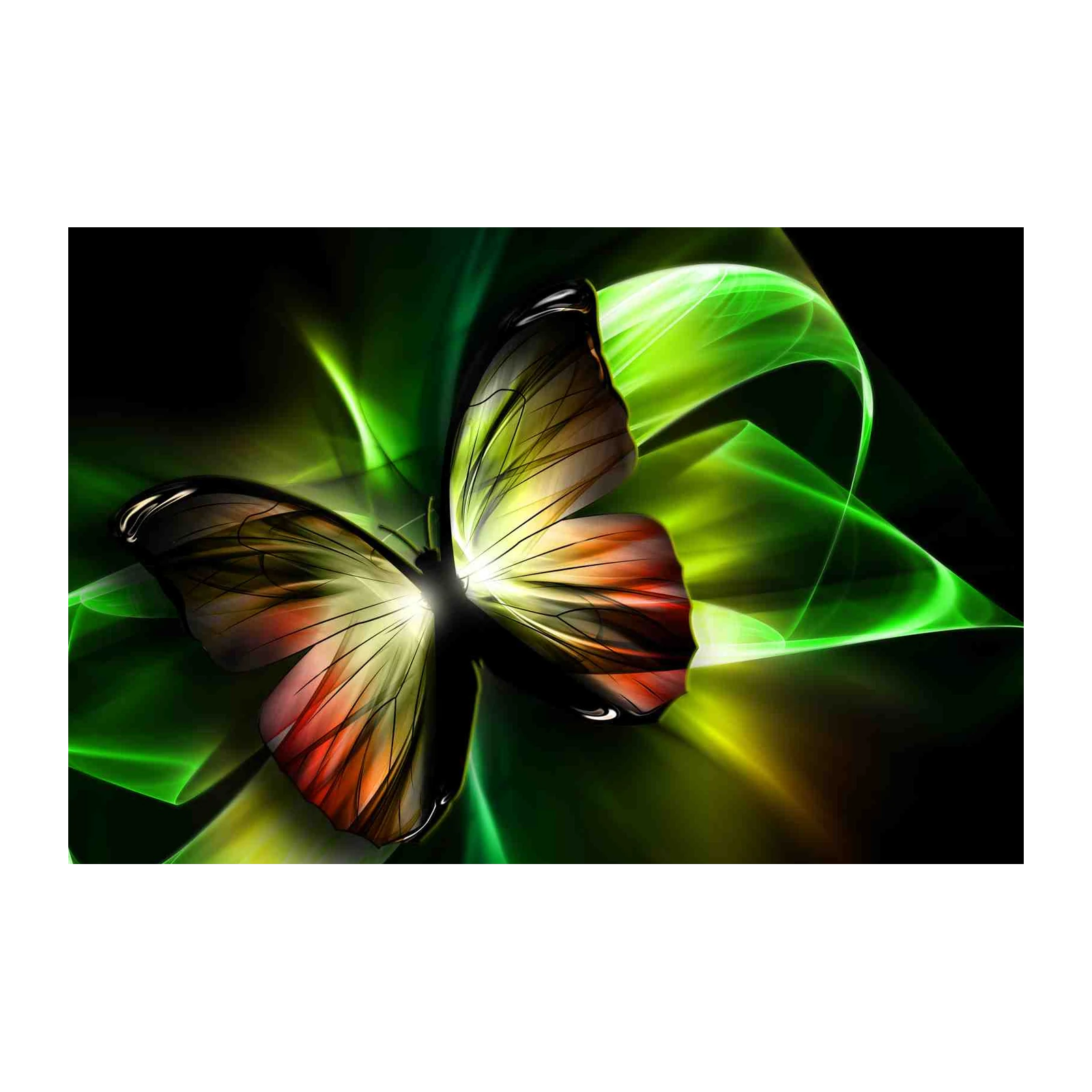 Radiant Butterfly Abstract Art Wall Art
