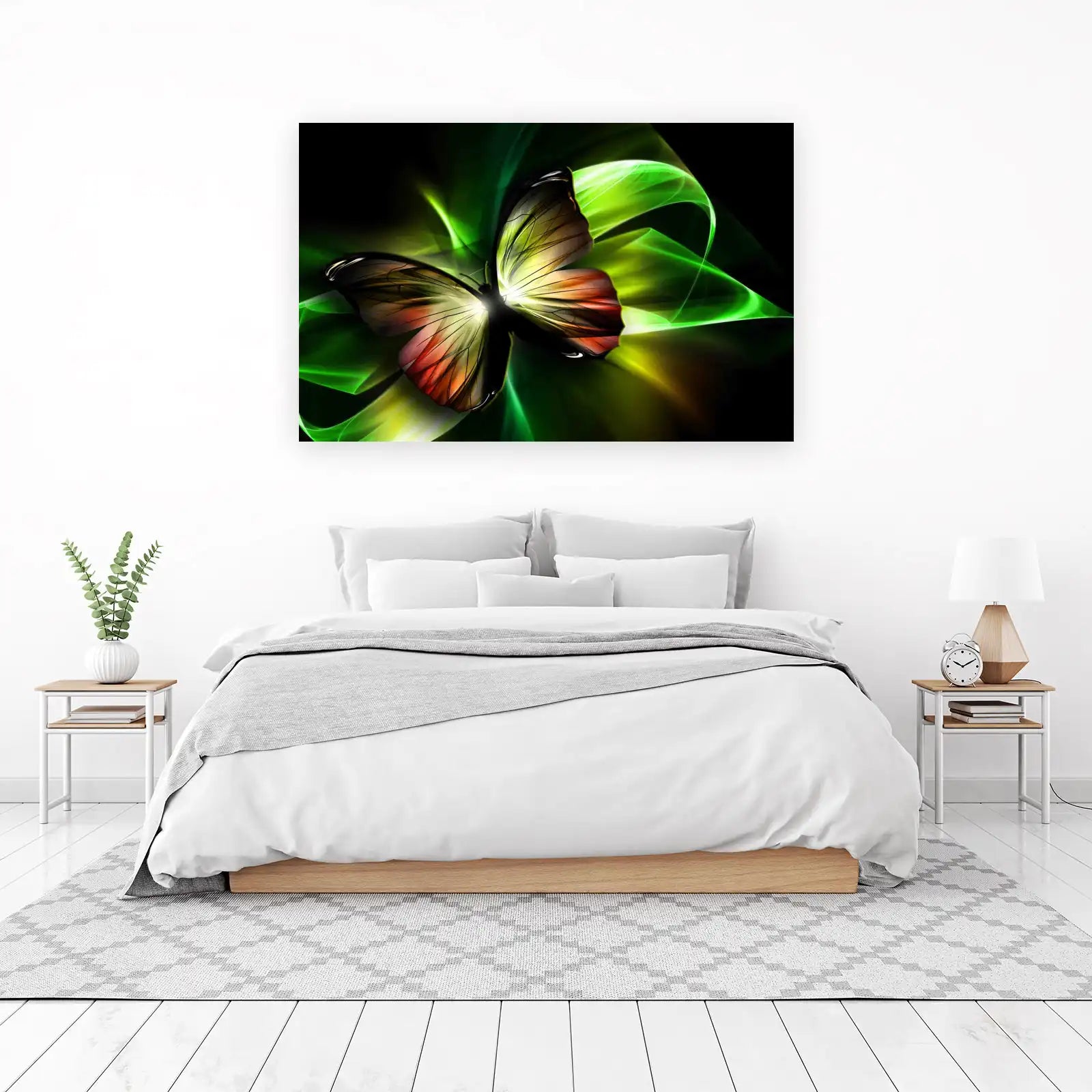 Radiant Butterfly Abstract Art Wall Art