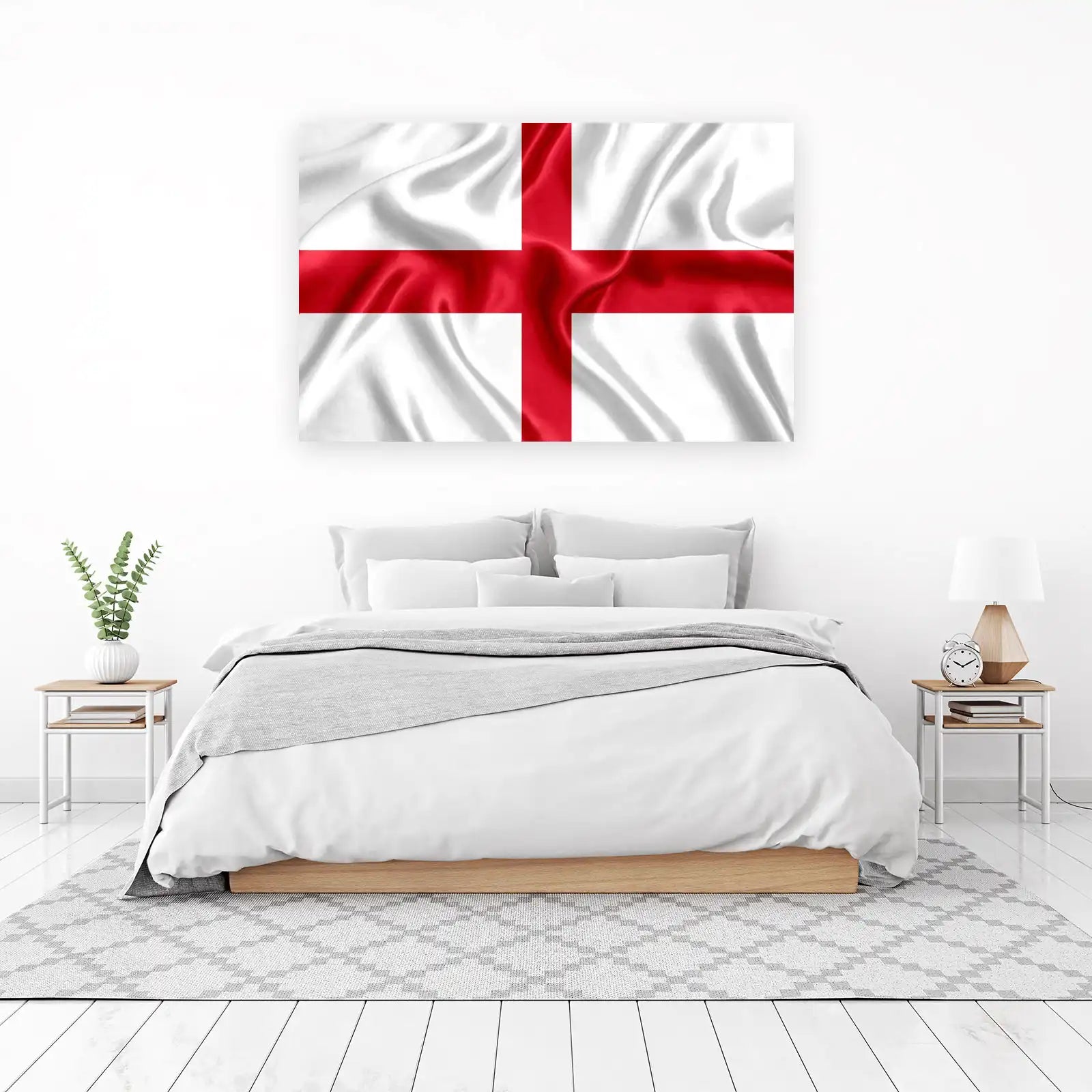 St George's Cross Silk Flag Wall Art