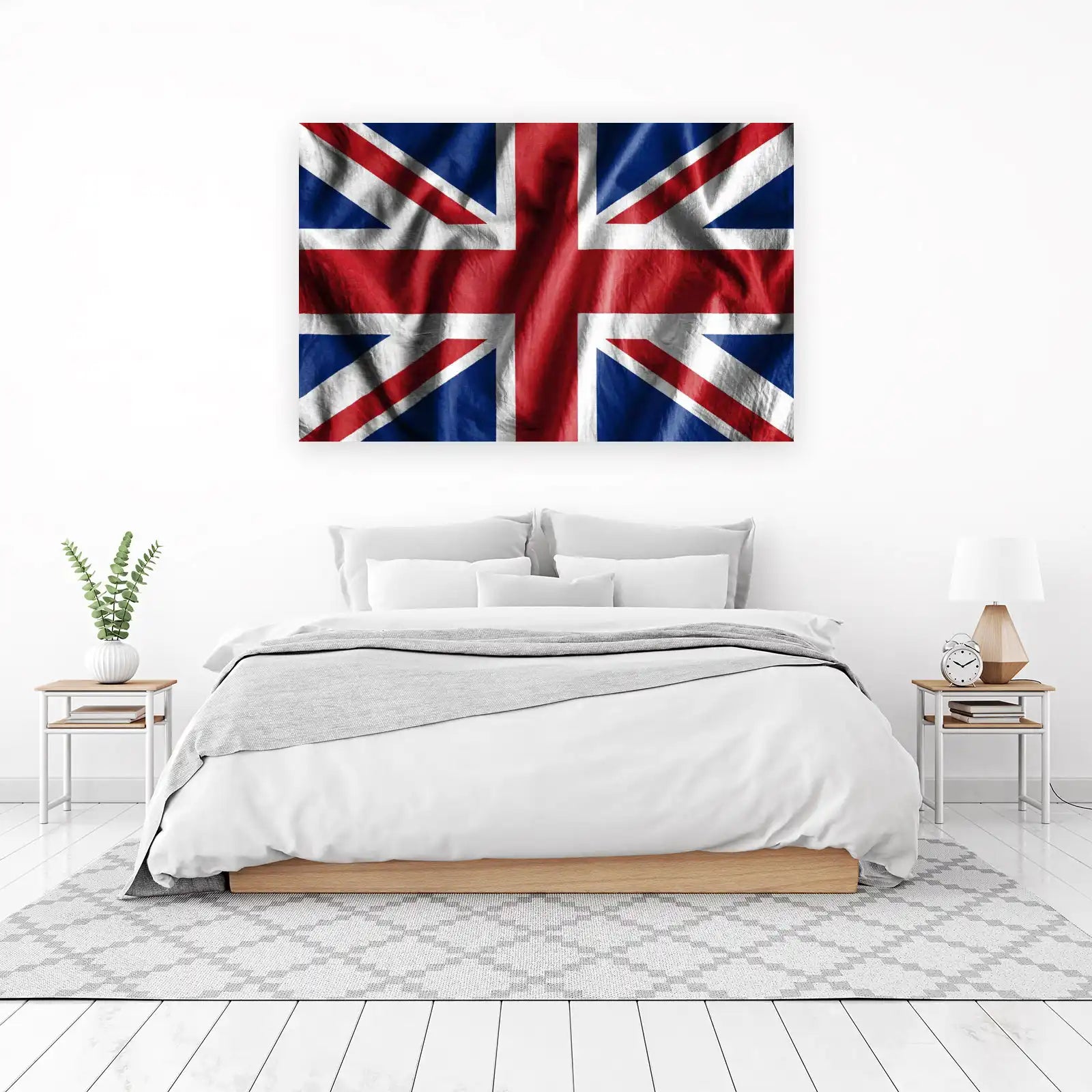 Union Jack Flag Textured Wall Art